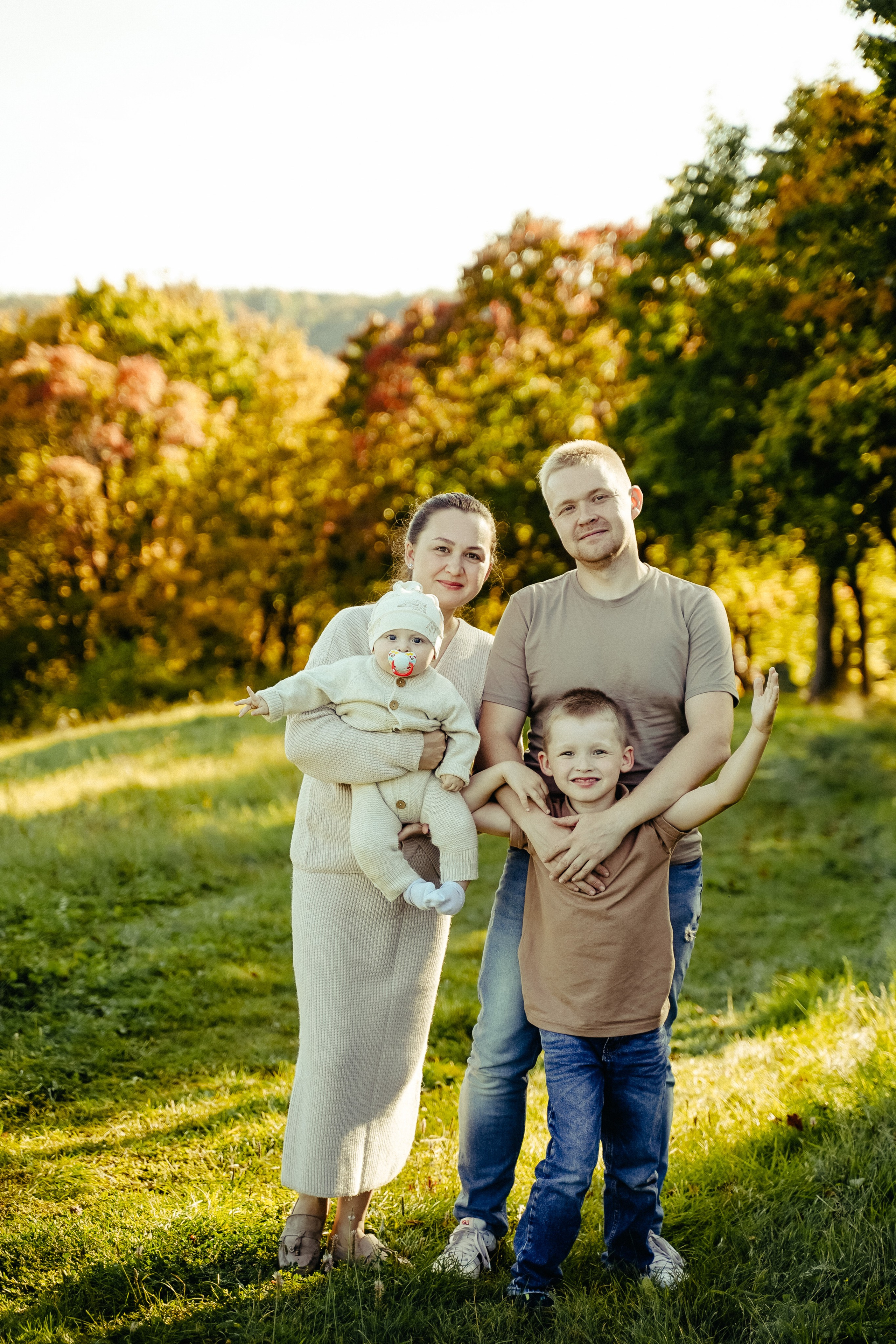 Семейная съемка осенью