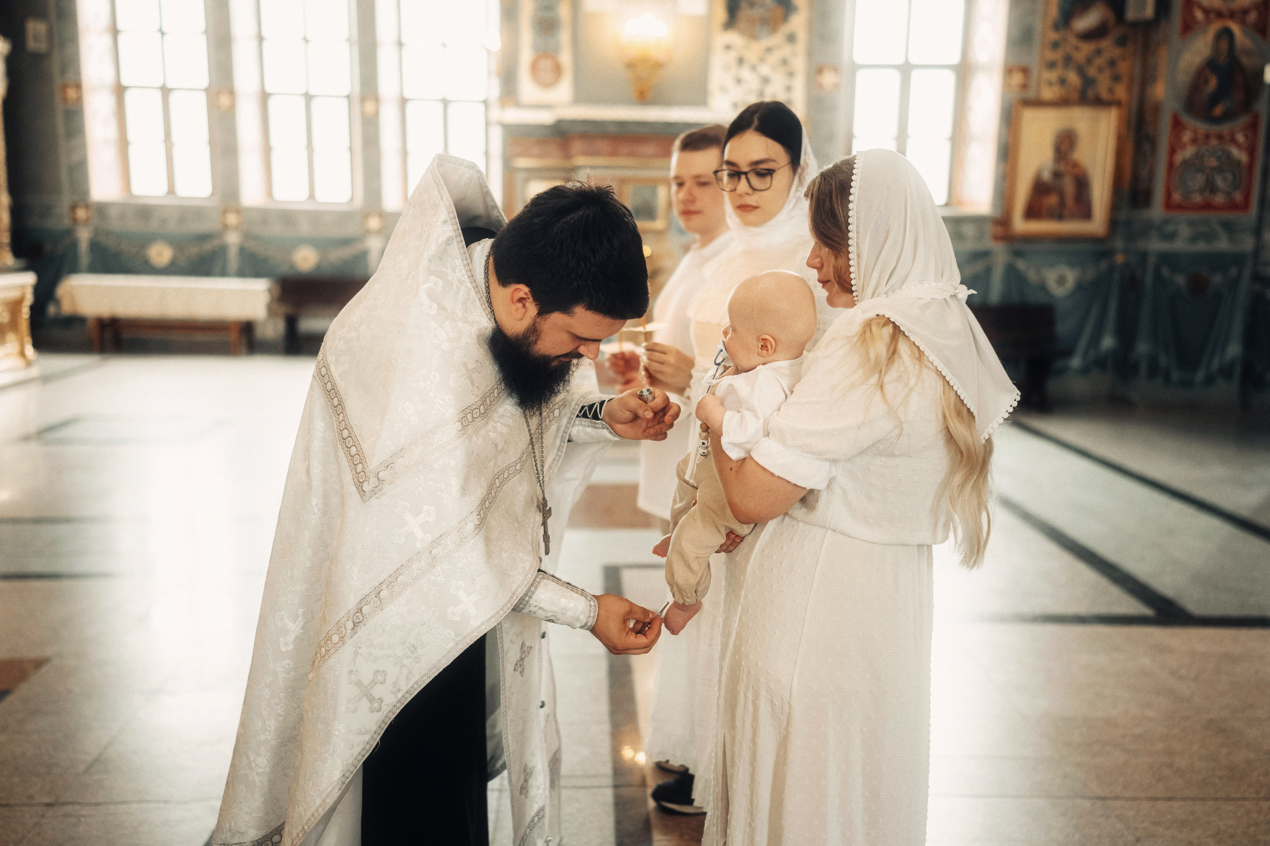 Крещение в храме Всецарица. Свадебный и репортажный фотограф в Воронеже Роман Янко