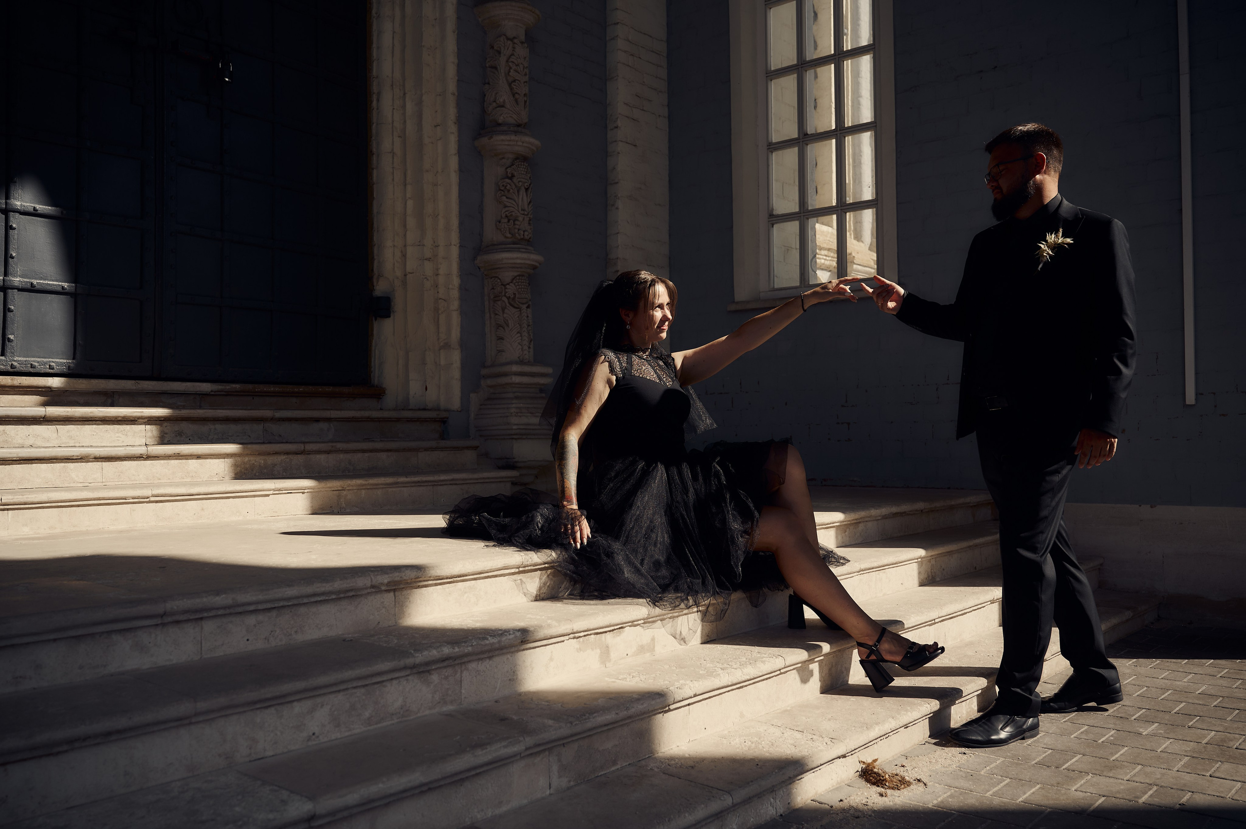 Свадебная фотосессия в Туле в черном. Свадебный фотограф в Туле Никита Беляев