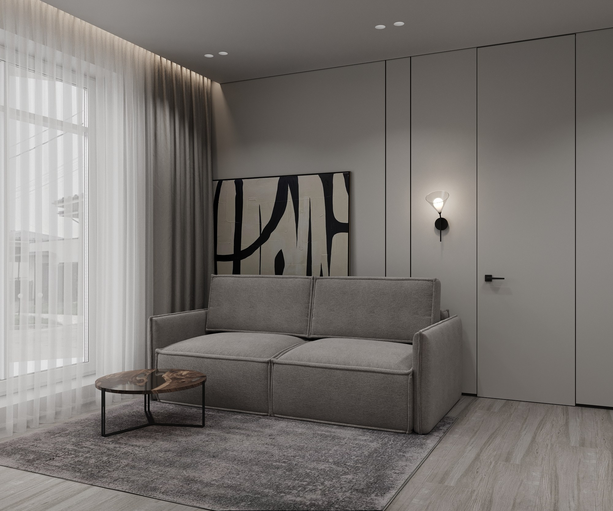 Квартира 62 кв. м. Хрустальный парк, Датский квартал. Annything design