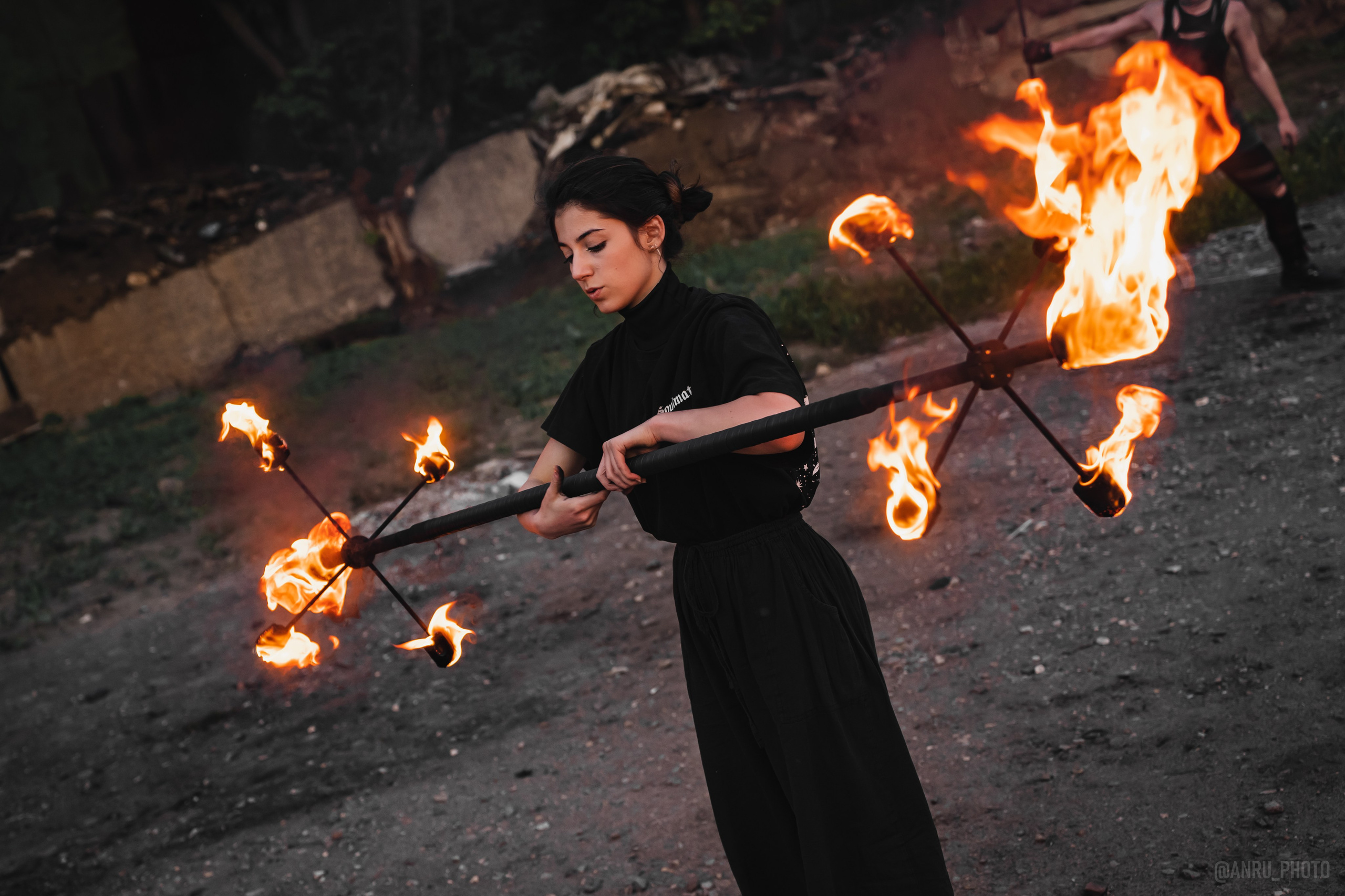 Огненная тренировка. Репортажный фотограф Анастасия Рубцова