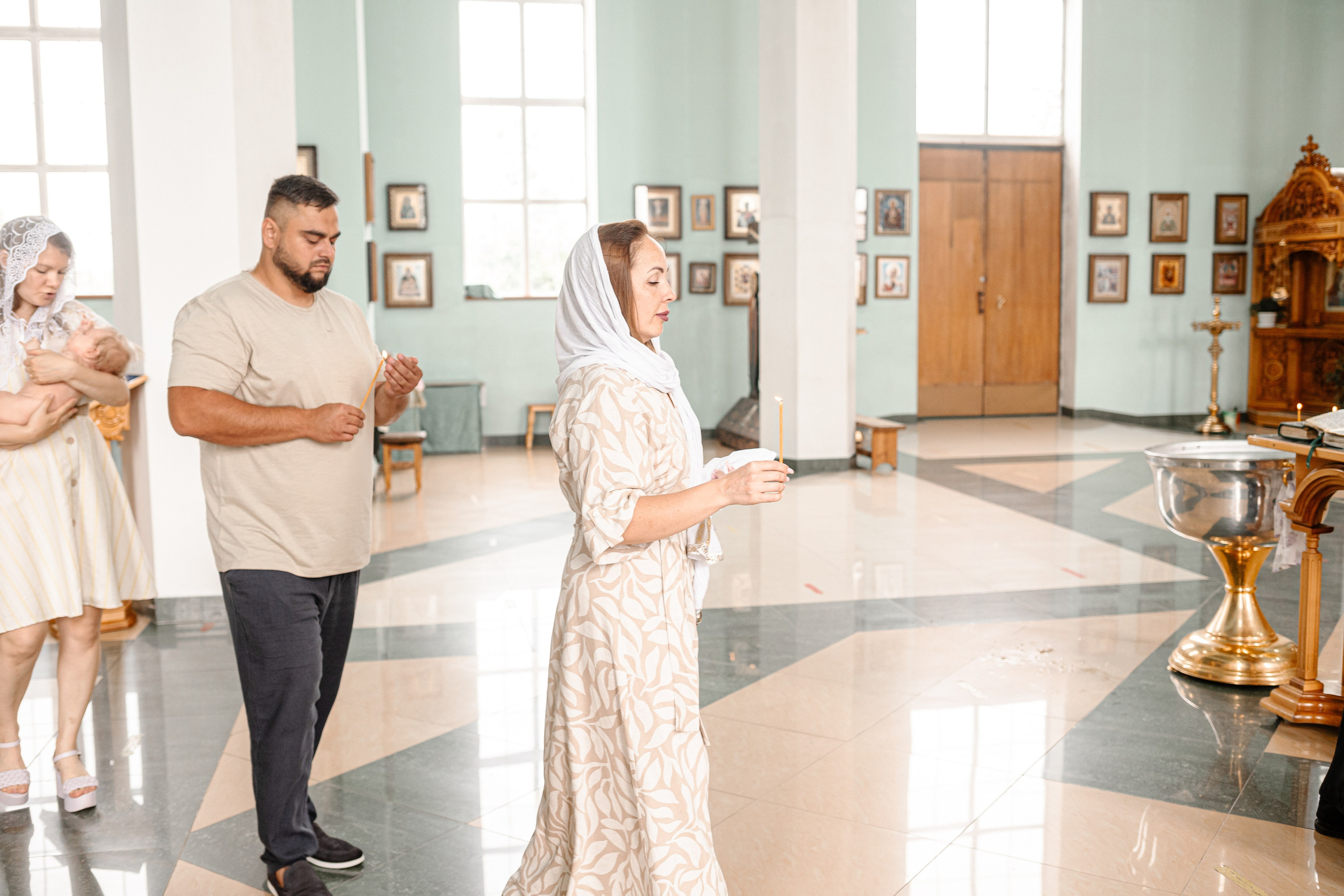Крещение в Кропоткине. Свадебный фотограф Кропоткин Краснодар