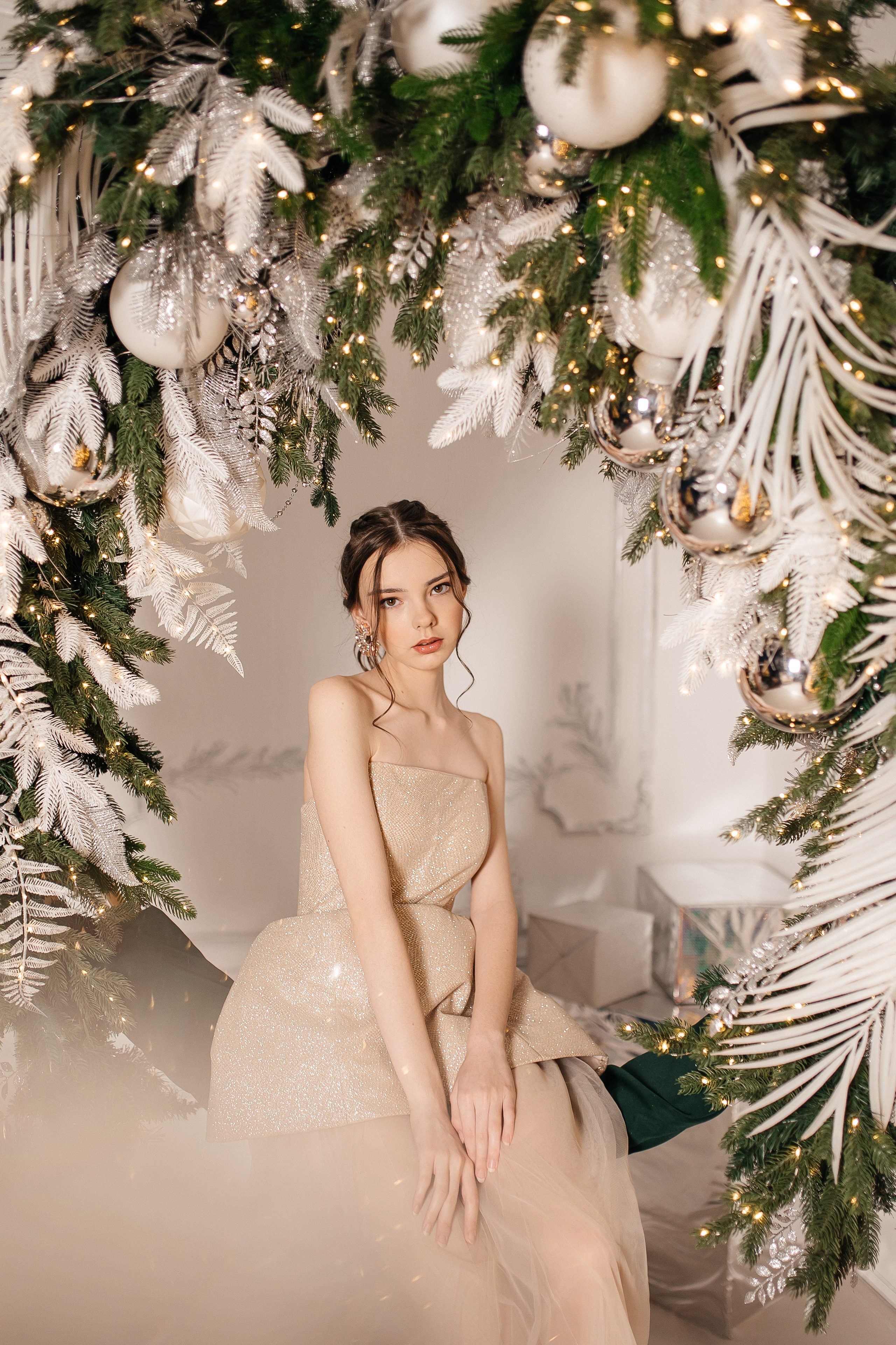 Индивидуальная 2х часовая новогодняя съемка для Анастасии. Портретный фотограф Юлия Красноперова в Барнауле/Заринске