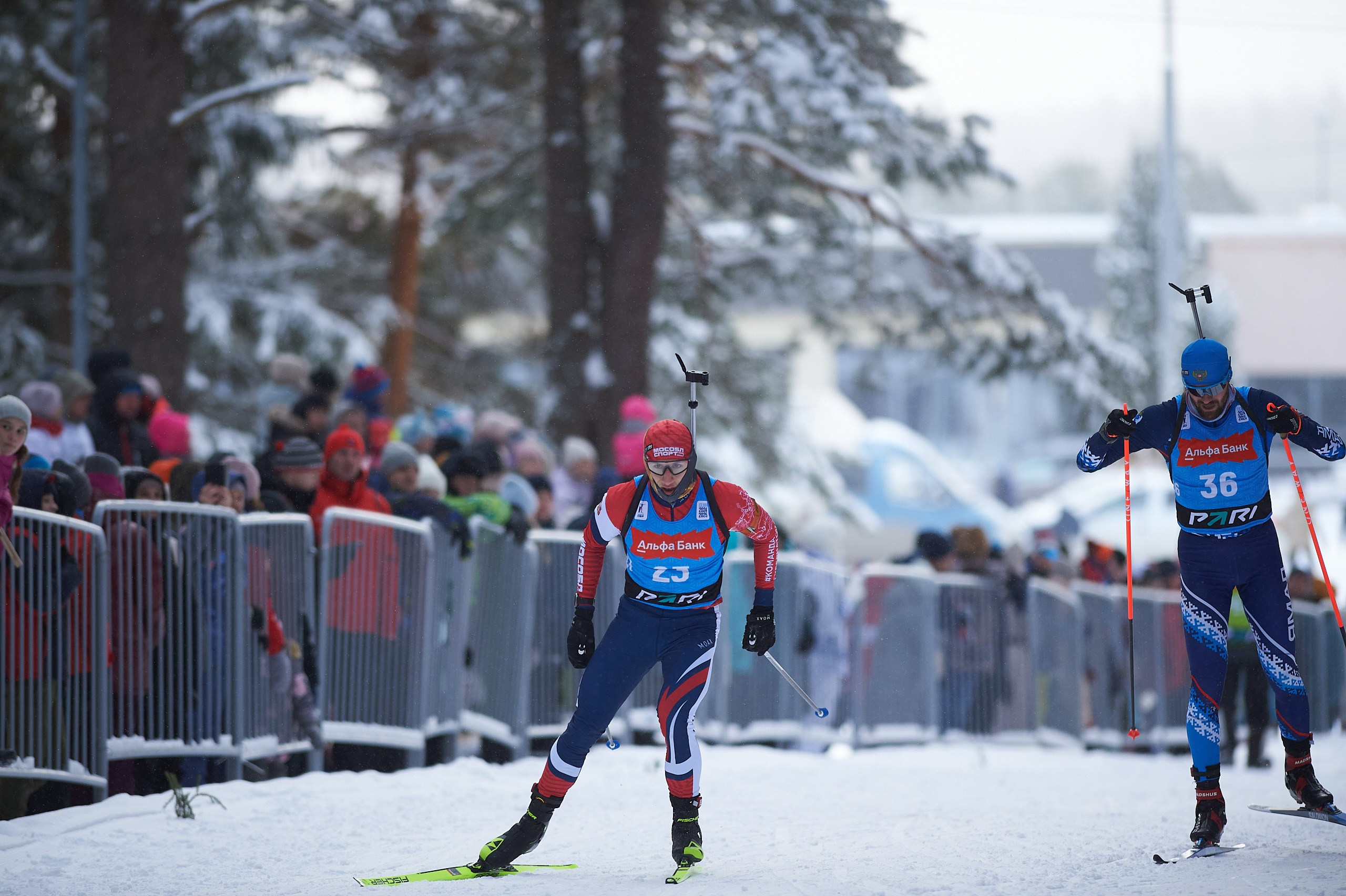 Биатлон. Чемпионат России — 2024/2025, 3-й этап, Ижевск. Спринт. Мужчины. Спортивный репортажный фотограф в Ижевске Сергей Мерзляков