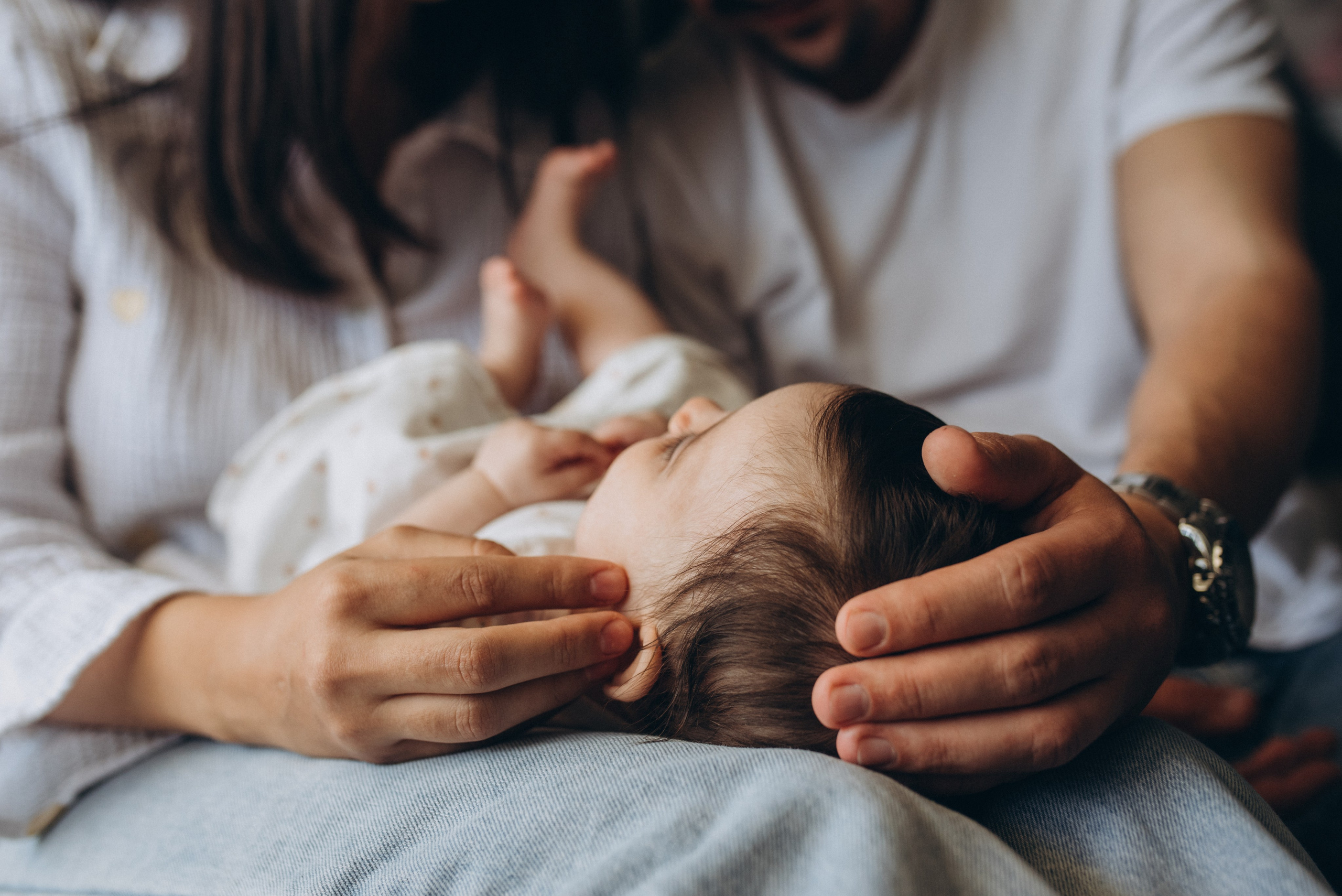Newborn Lifestyle: Евгения, Артем и София. Family photographer in Israel | Alesya Superfin