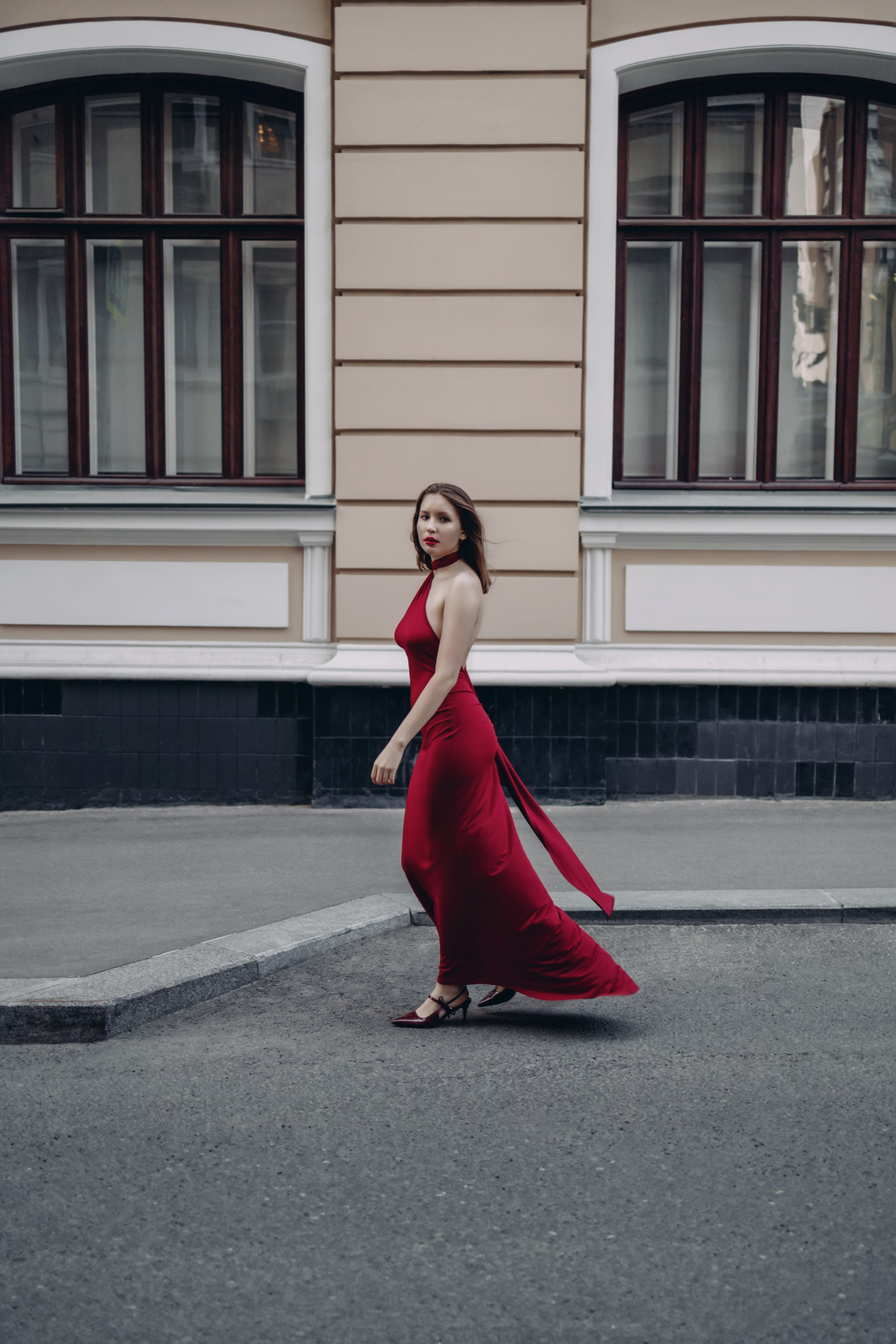 Красное платье. Фотограф Наталья Молчанова