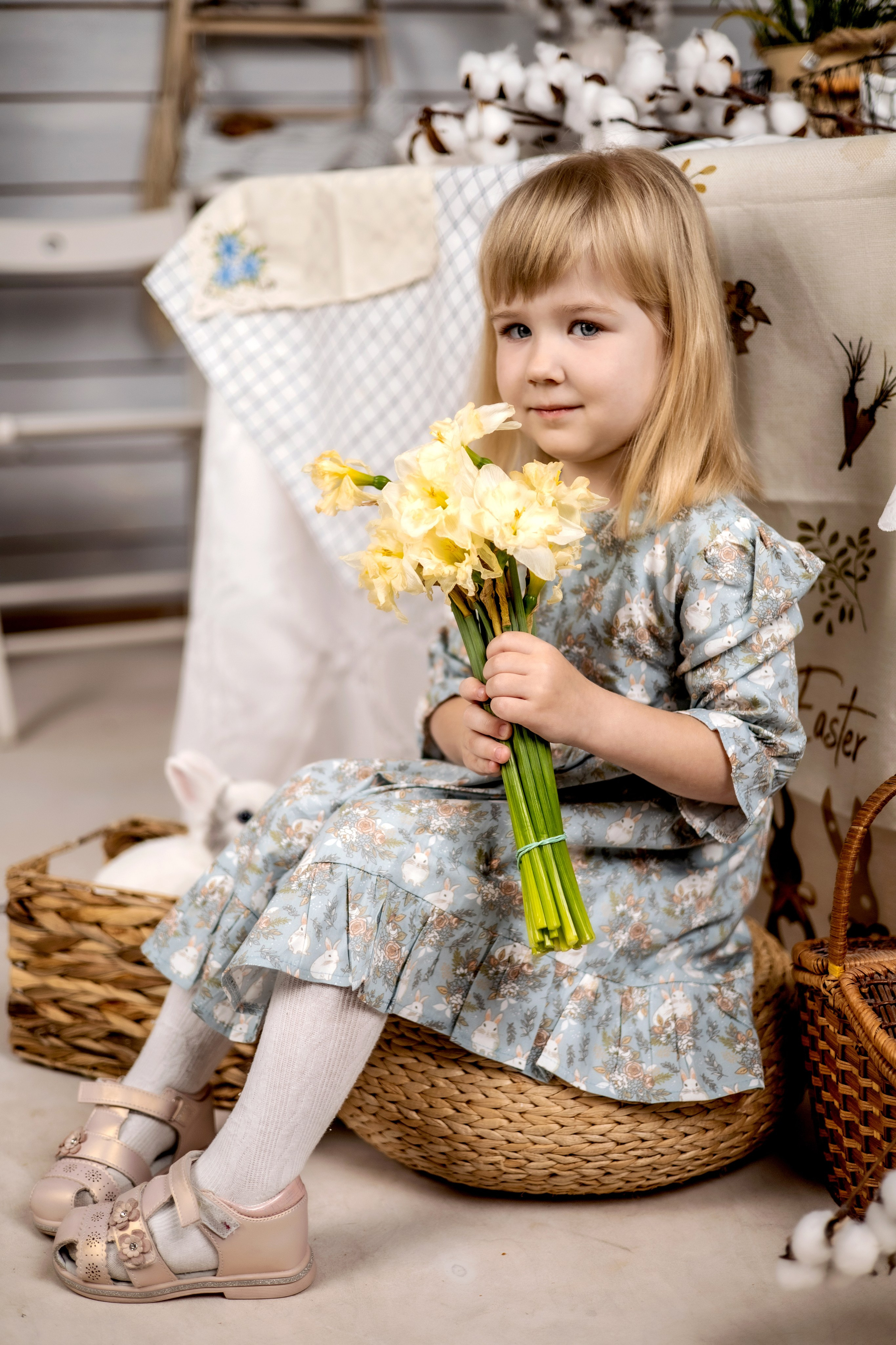 Пасхальный детский фотопроект 2024. Фотограф Надежда Лукьянова