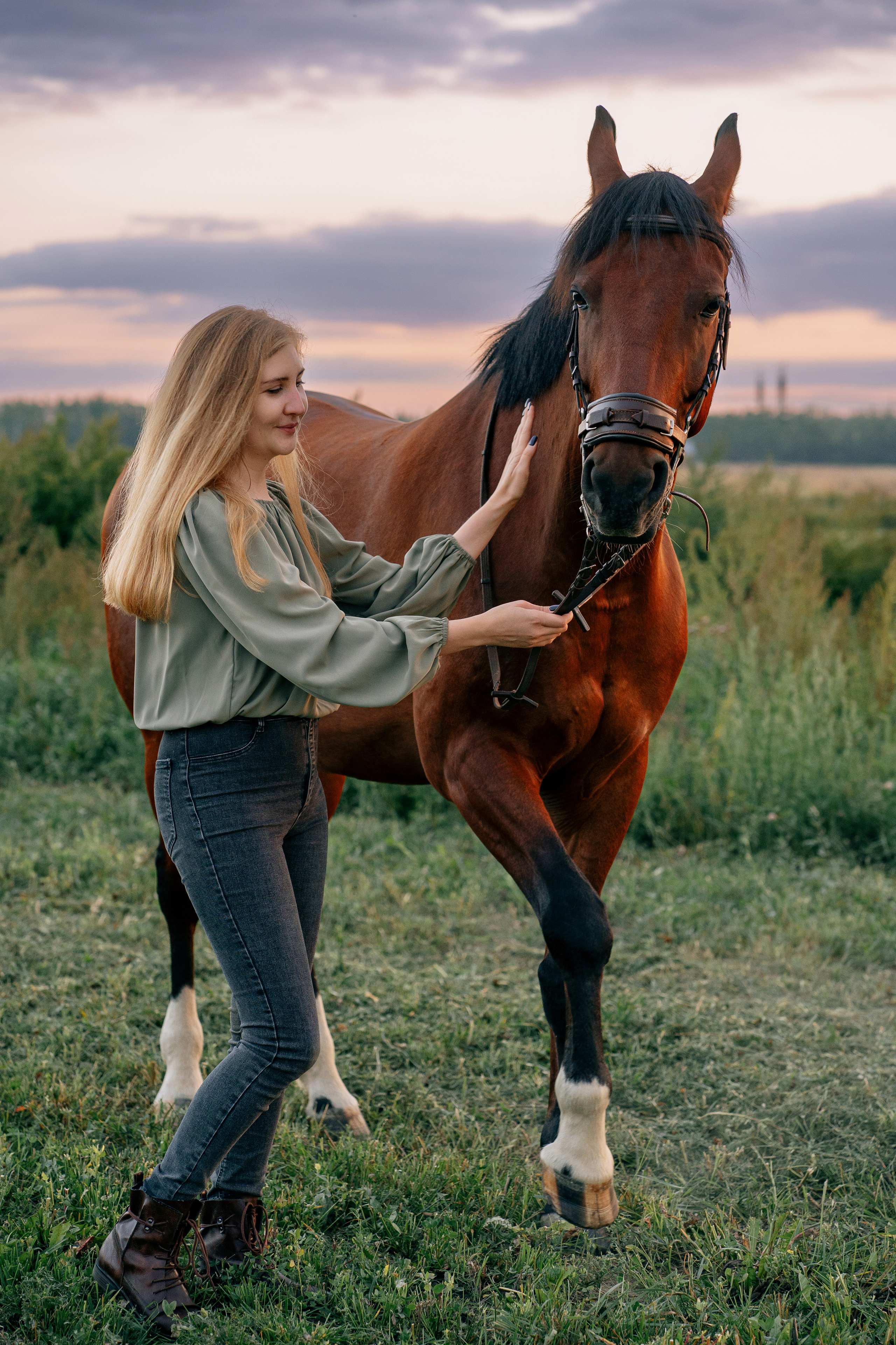 С лошадкой. Семейный и детский фотограф в Санкт-Петербурге
