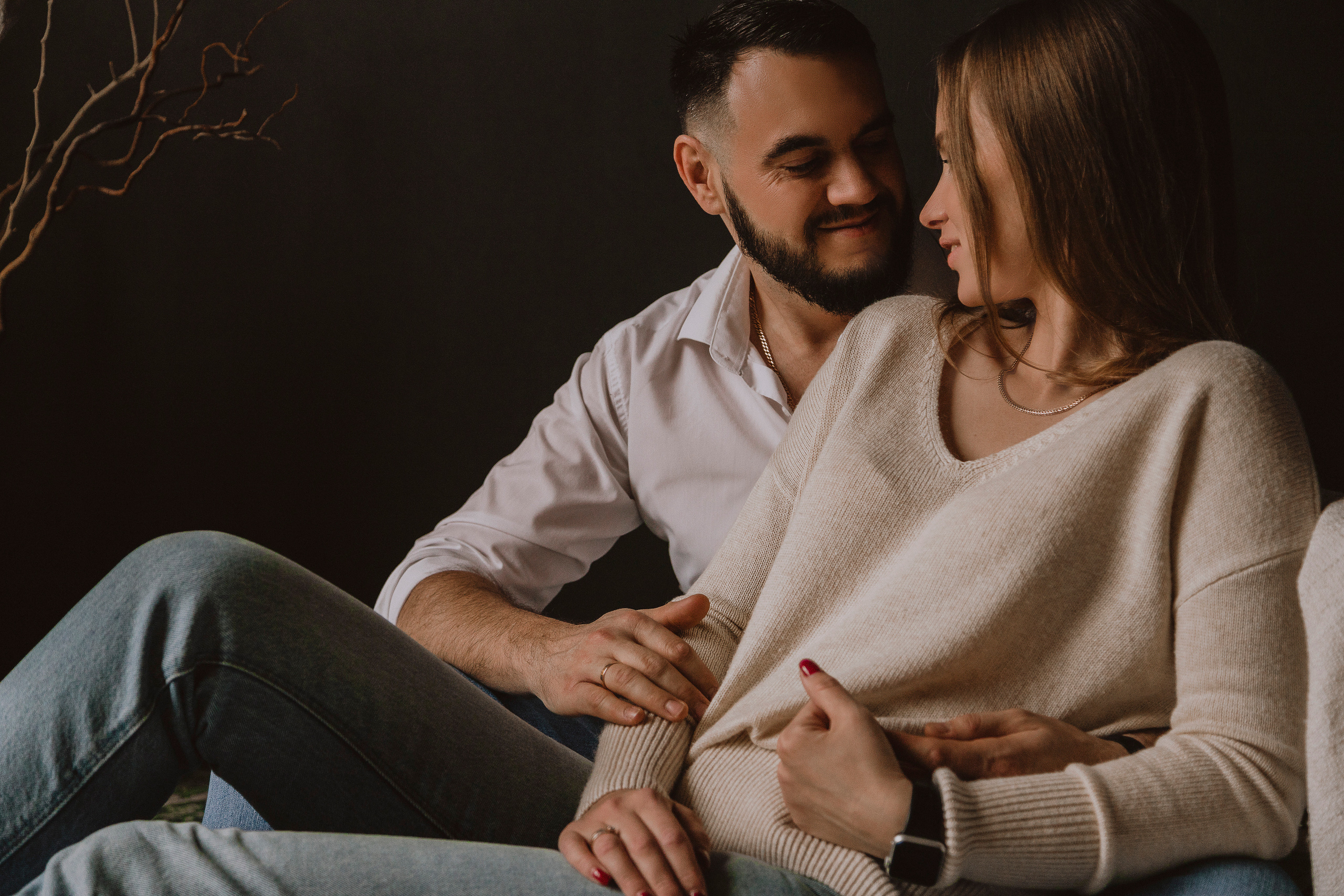 Семейная фотосессия в студии. Семейный фотограф в Краснодаре Коломыцева Евгения