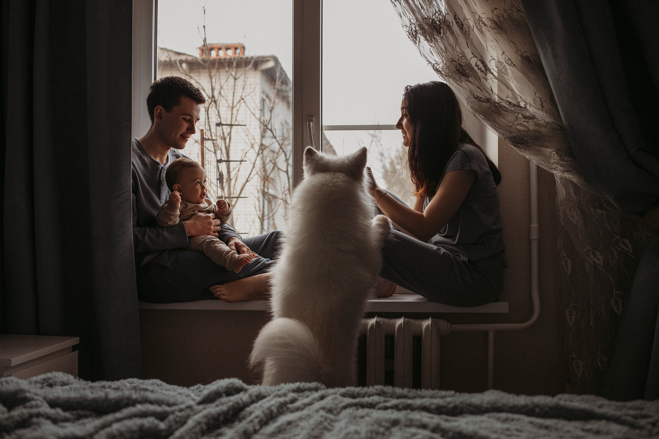 Семейная фотосессия дома. Семейный фотограф в Краснодаре Коломыцева Евгения