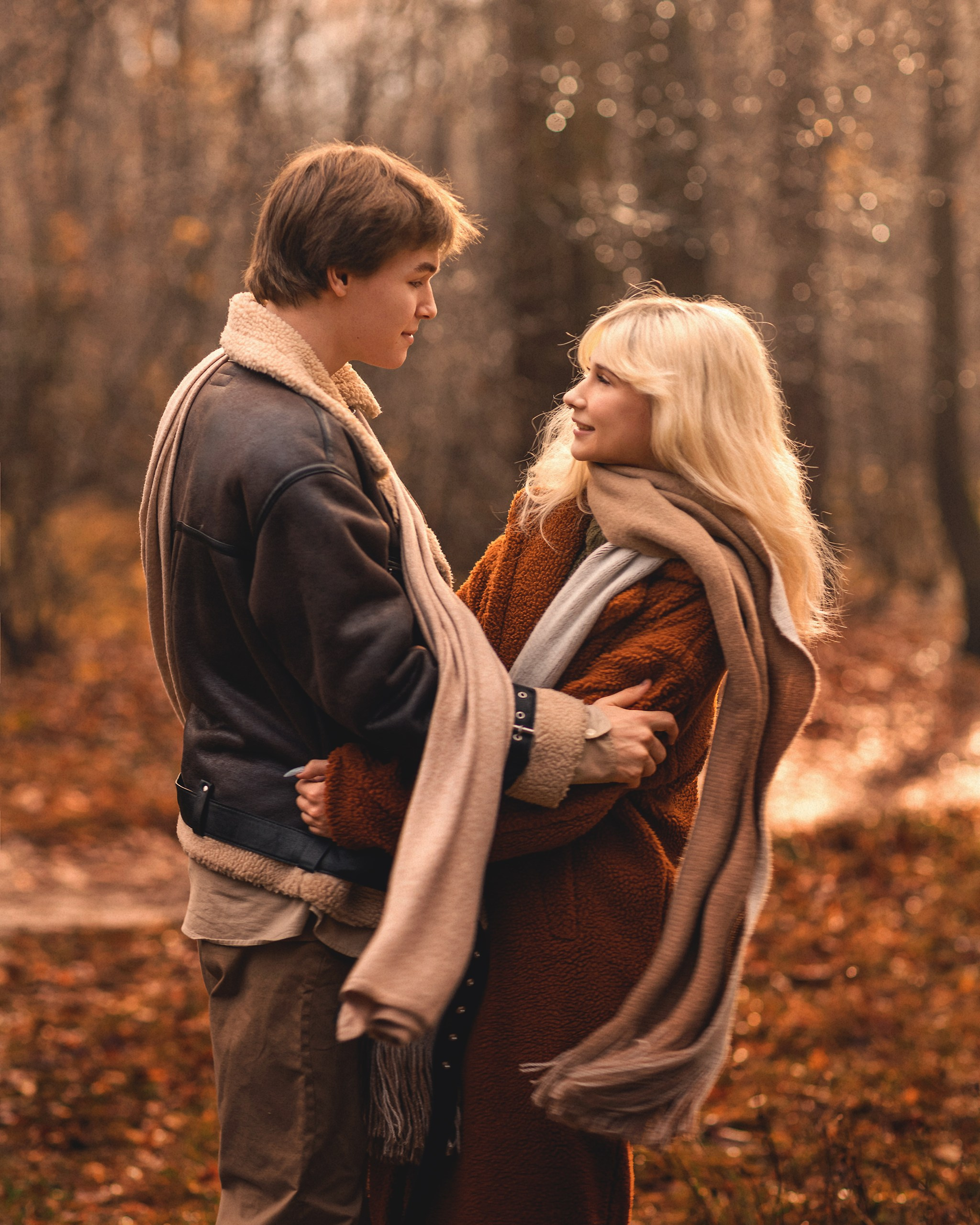 Осенняя лавстори. Детский и семейный фотограф Елена Михайлова в Москве