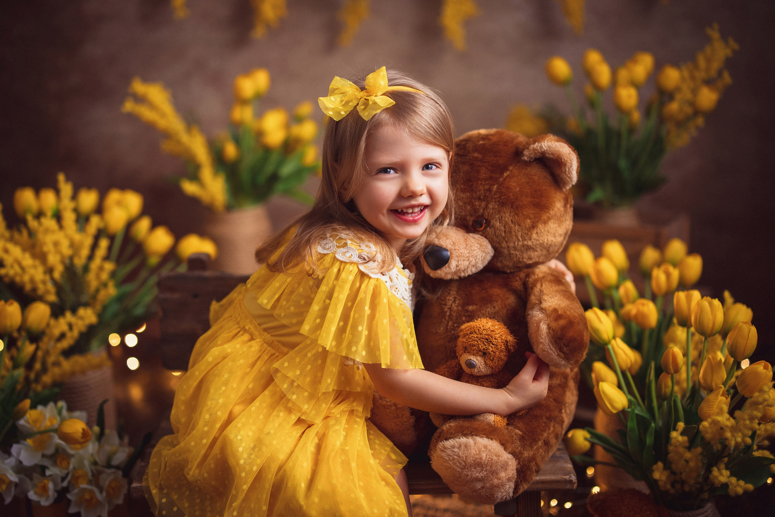 Детская фотосессия к 8 марта в фотостудии г. Краснодара. Семейный и детский фотограф в Краснодаре Анна Трашкова