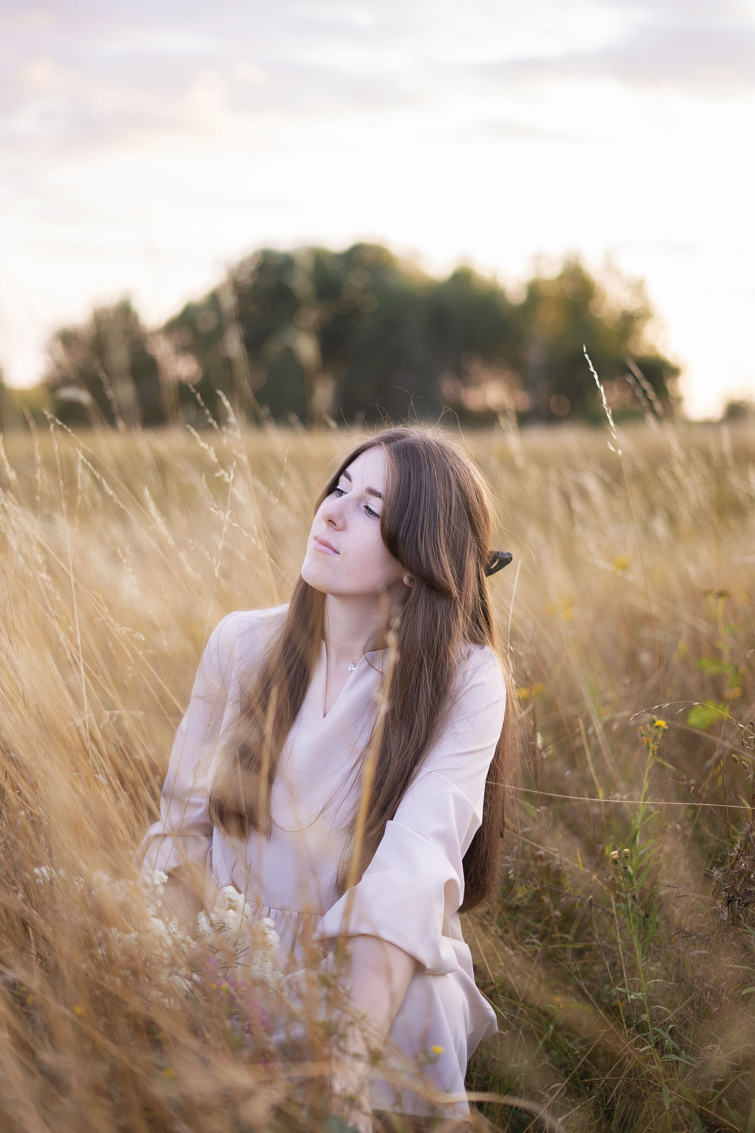 Александра (фотосессия в поле). Фотограф Вера Зверуго в Орле