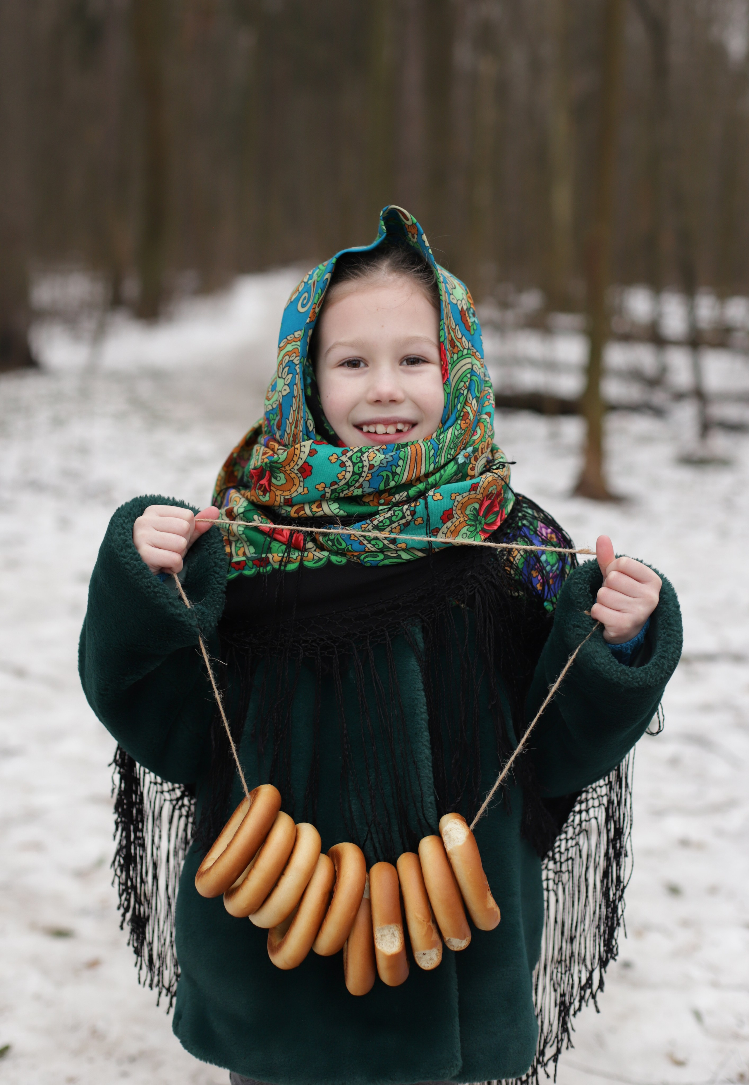 Девчёнки в павлопосадских платках и мальчишка. Диана Николаева — фотограф город Балашиха