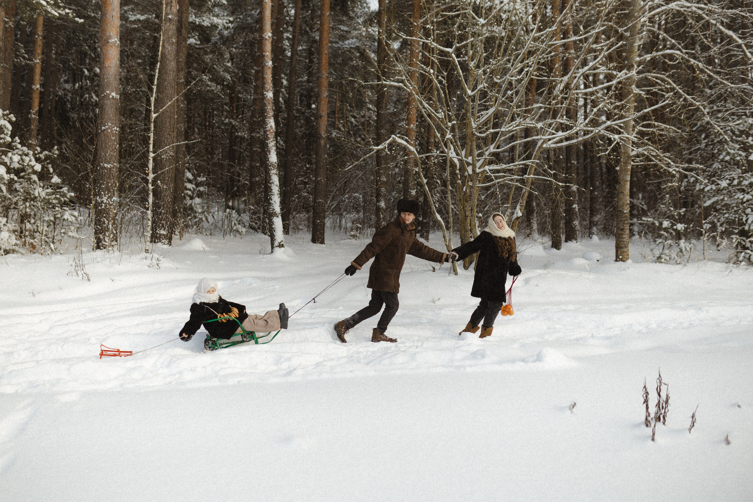 Зима не холодная, когда рядом свои. Семейный фотограф в Москве Алина Савченко