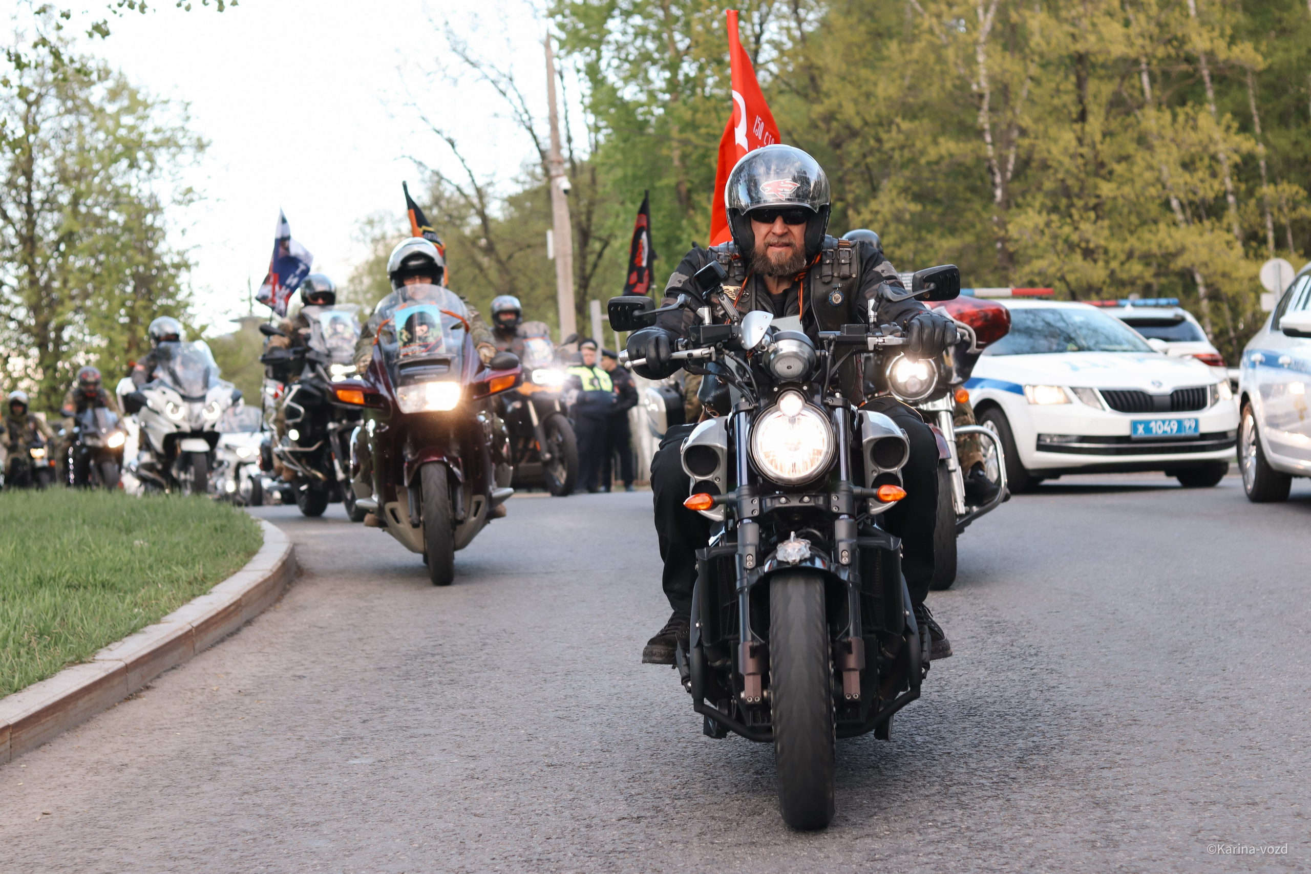 Открытие мотосезона 2025 «Ночные Волки"/ Москва. Репортажный фотограф в Москве и Зеленограде Karina-vozd