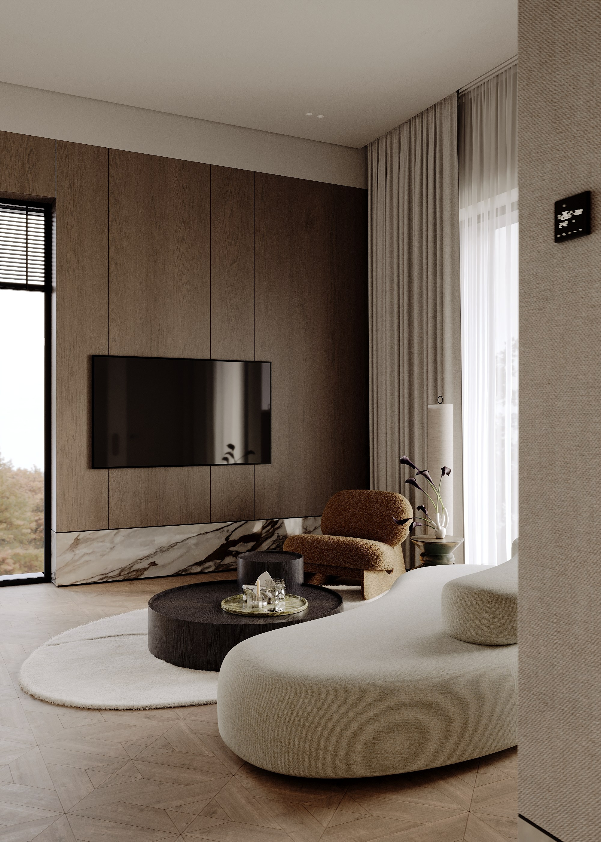 Лапино | гостиная сьют. 3d визуализатор Валерия Романова