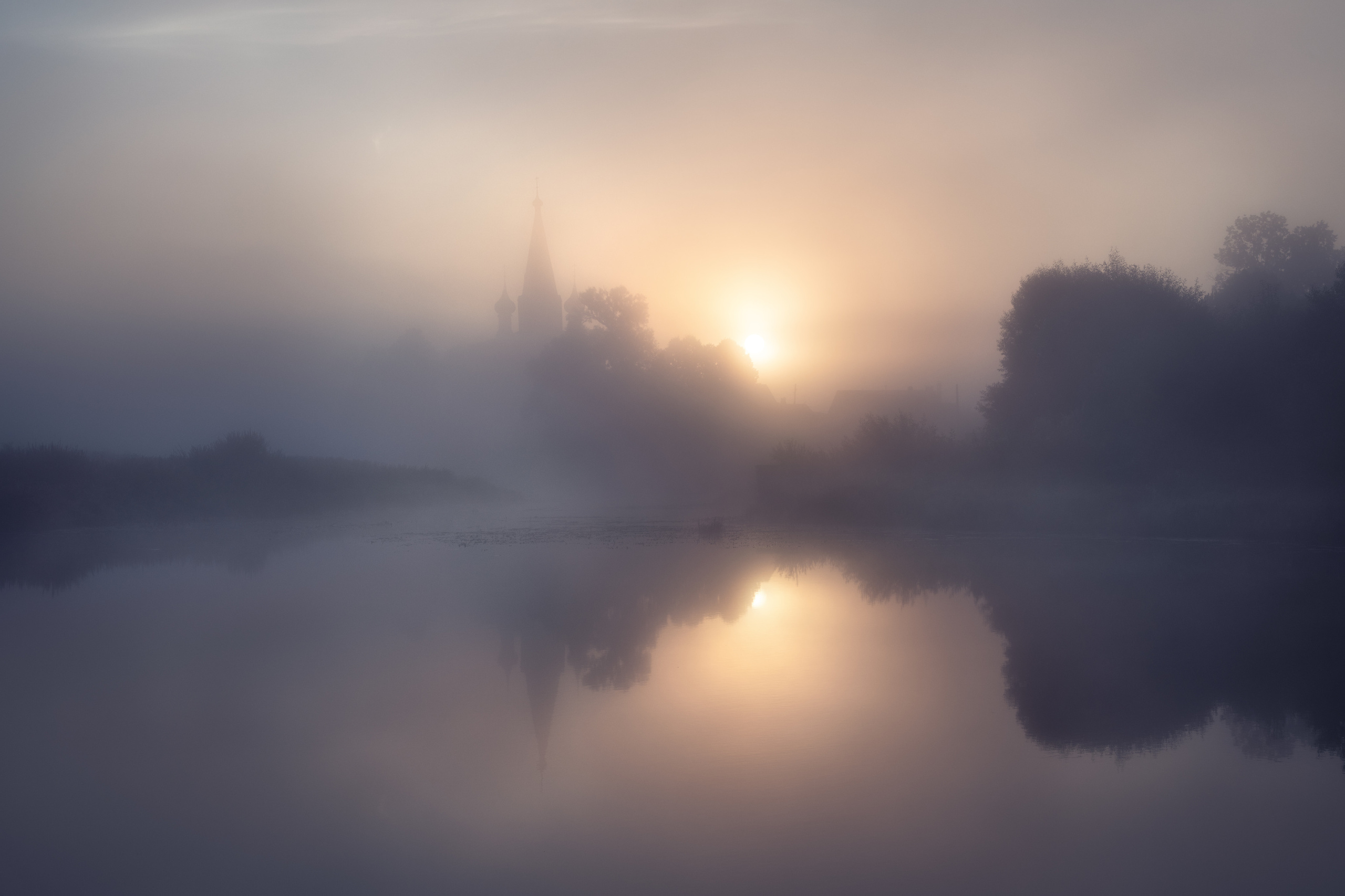 One summer morning. Dunilovo, Ivanovskaya region, Russia.