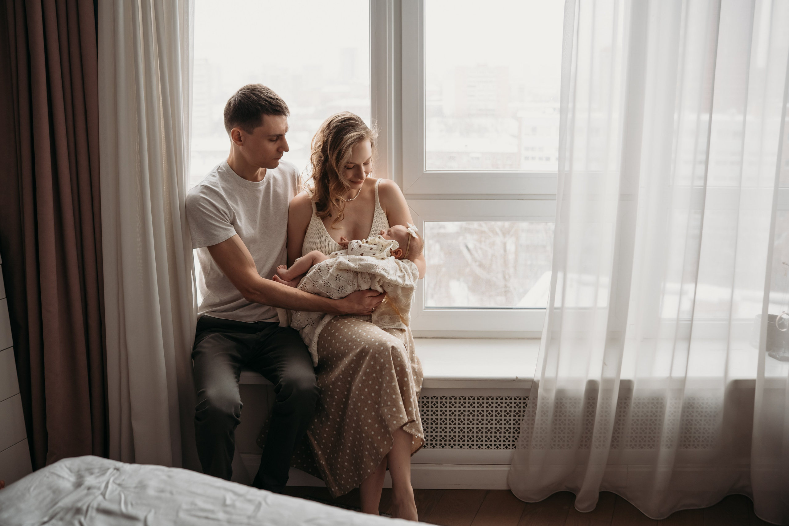 0-2 месяца. Фотограф Новорожденных в Москве. Семейные истории в стиле LIFE