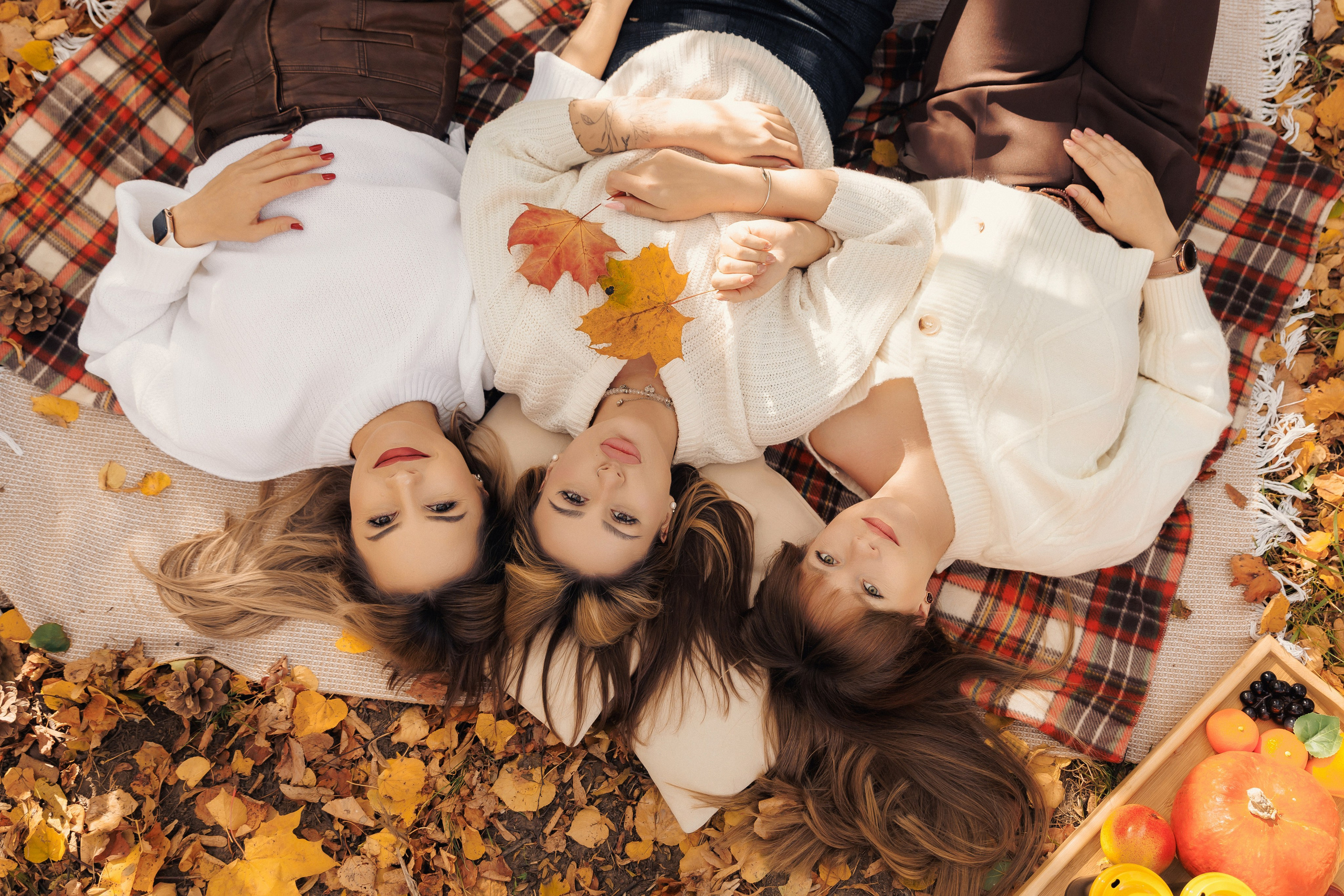 Осенняя фотосессия с подругами. Зотова Алена — семейный и женский фотограф в Зеленограде
