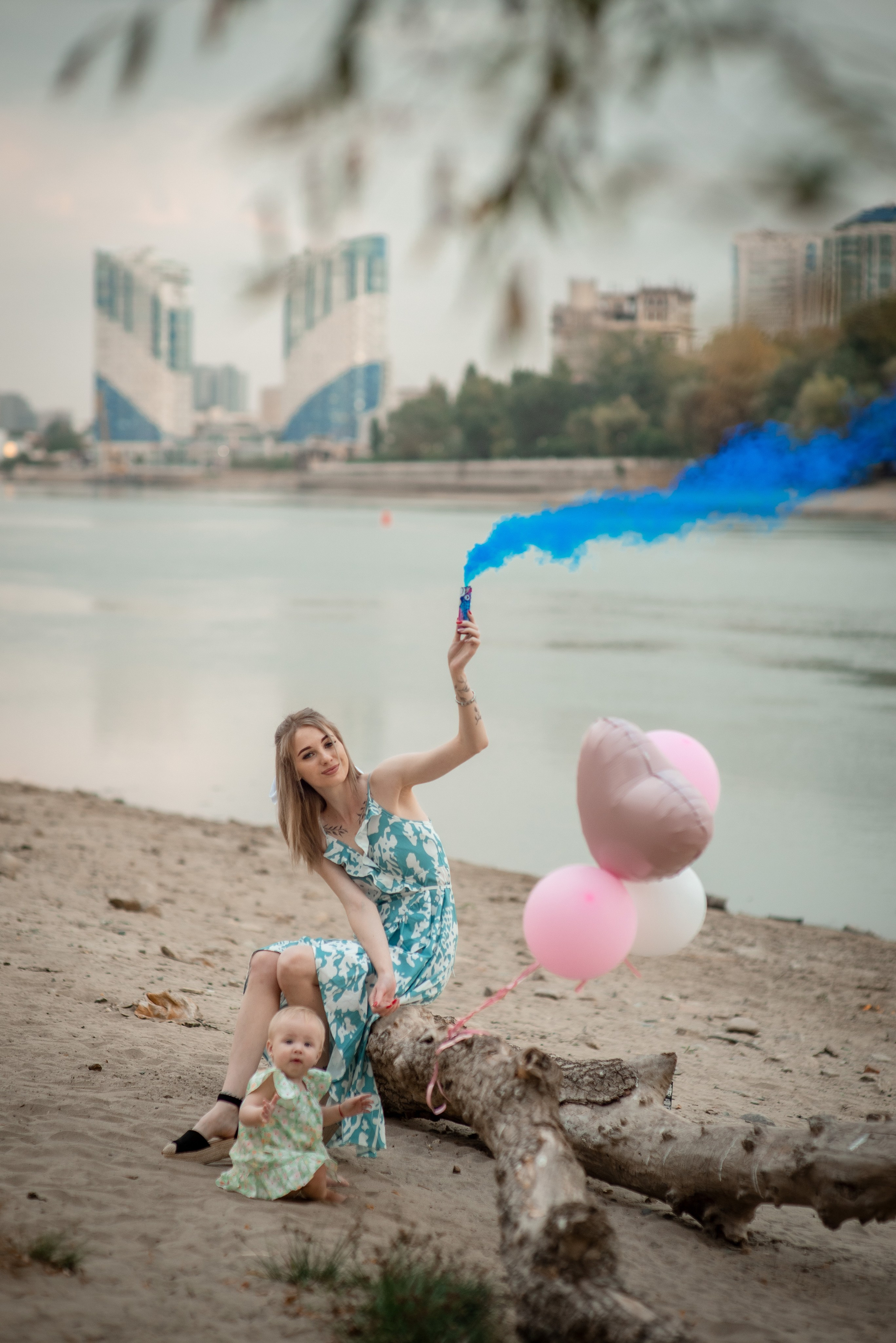 Фотосессия мама с дочкой_река Кубань (цветокор). Детский и семейный фотограф Краснодар / Сочи Сергеева Олеся