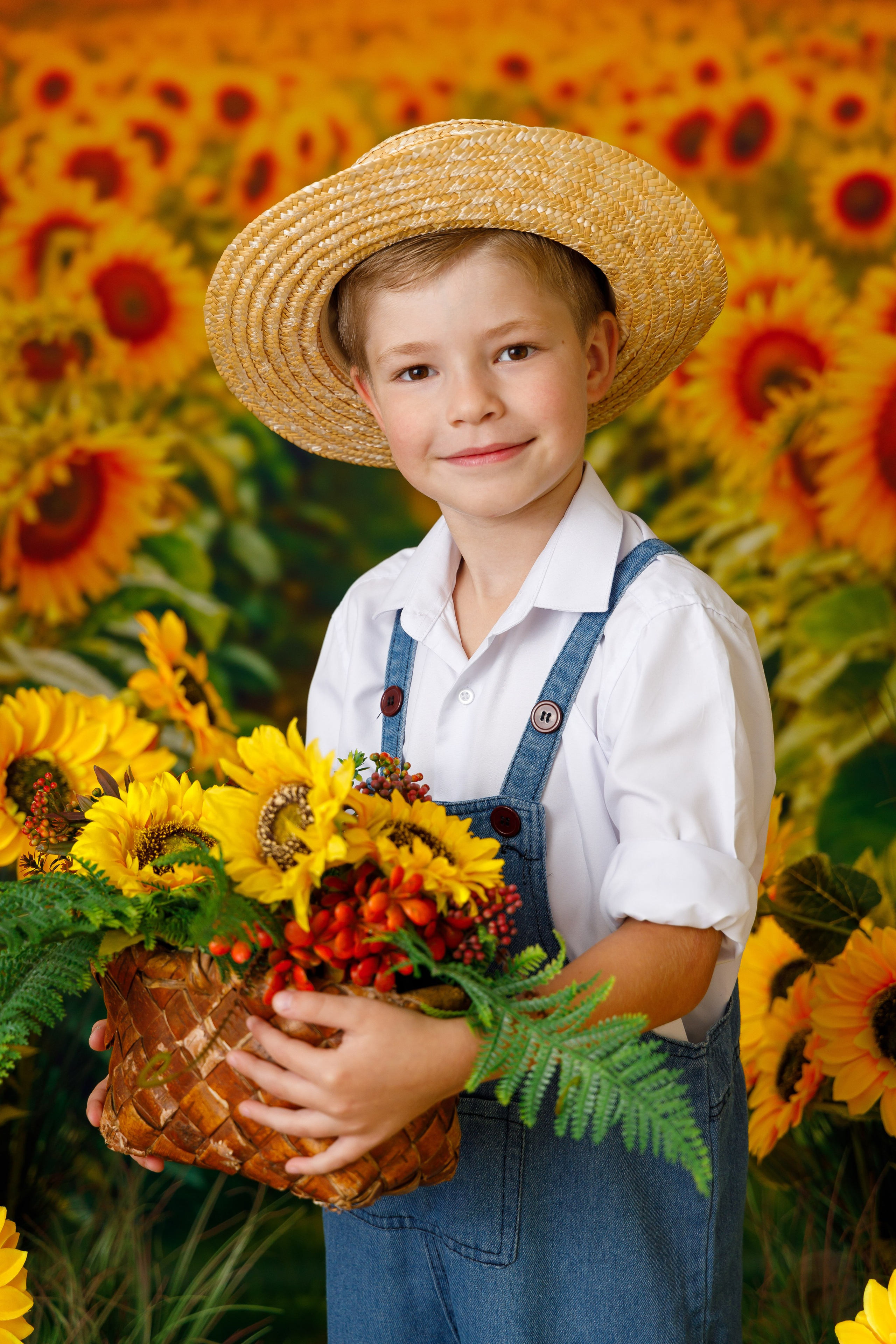 Подсолнухи. Детская фотостудия Москва