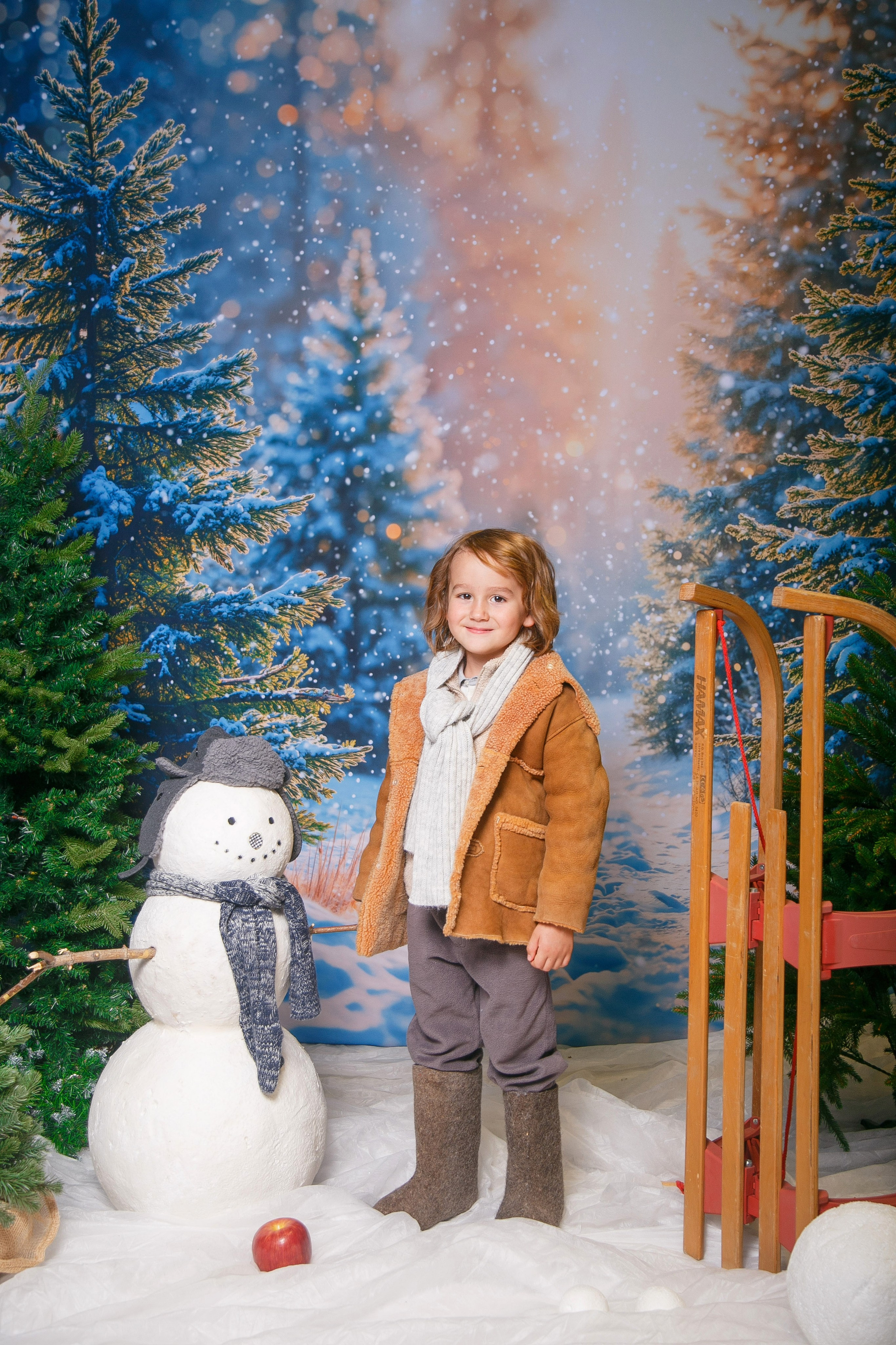 Зимний лес. Детская фотостудия Москва