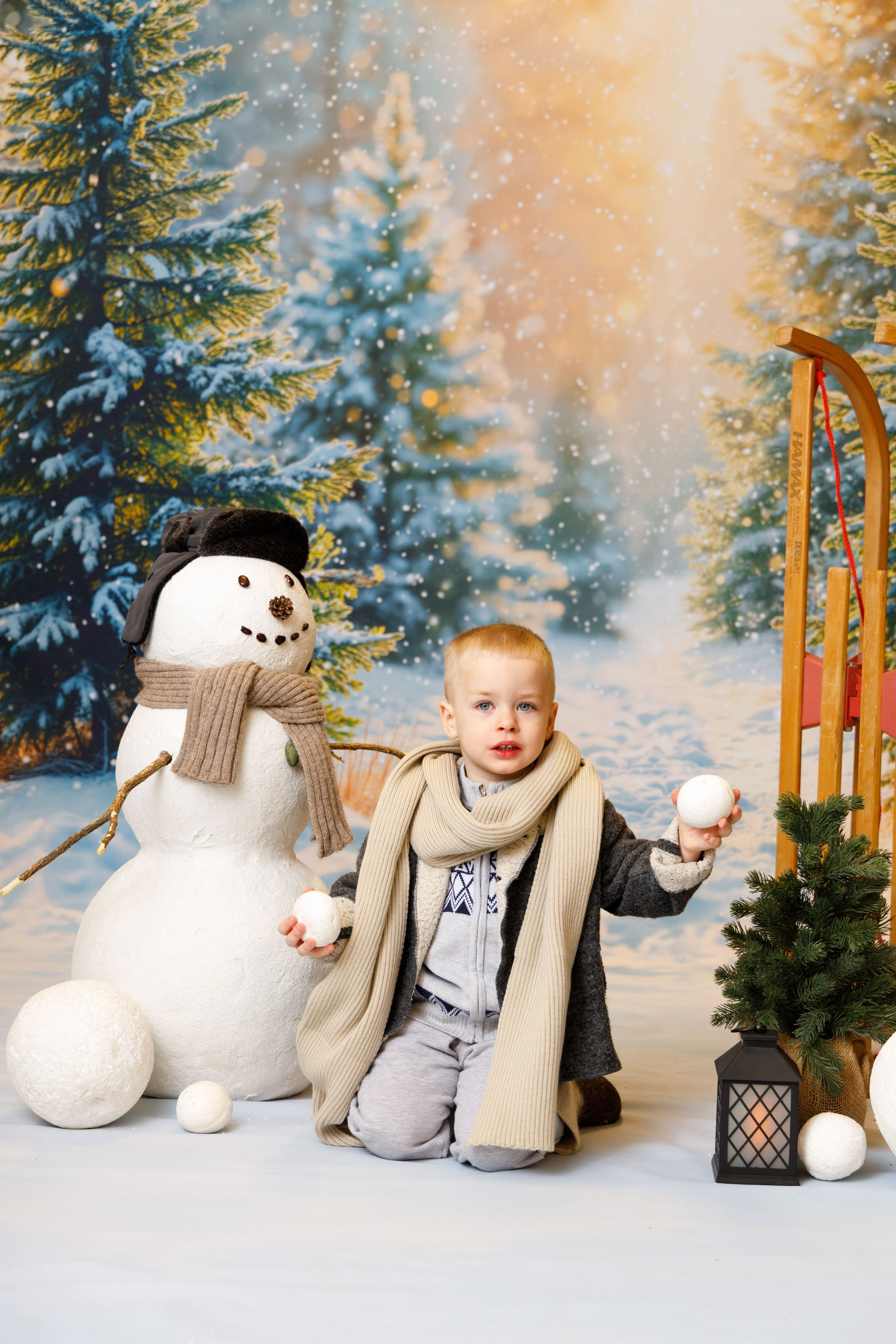 Зимний лес. Детская фотостудия Москва