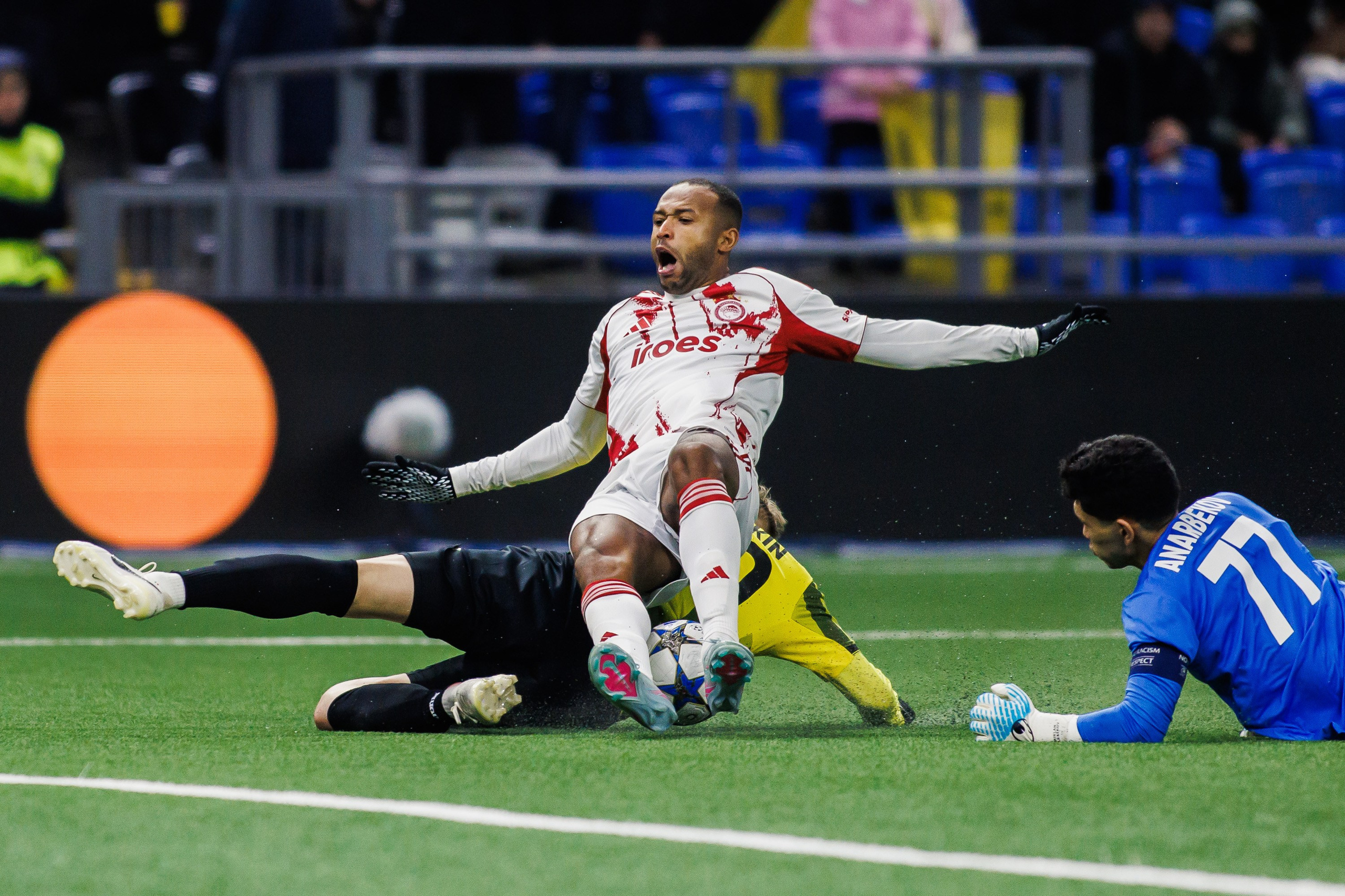 UEFA Champions League 25/26 Kairat — Olympiacos. Photographer Danil Aykin