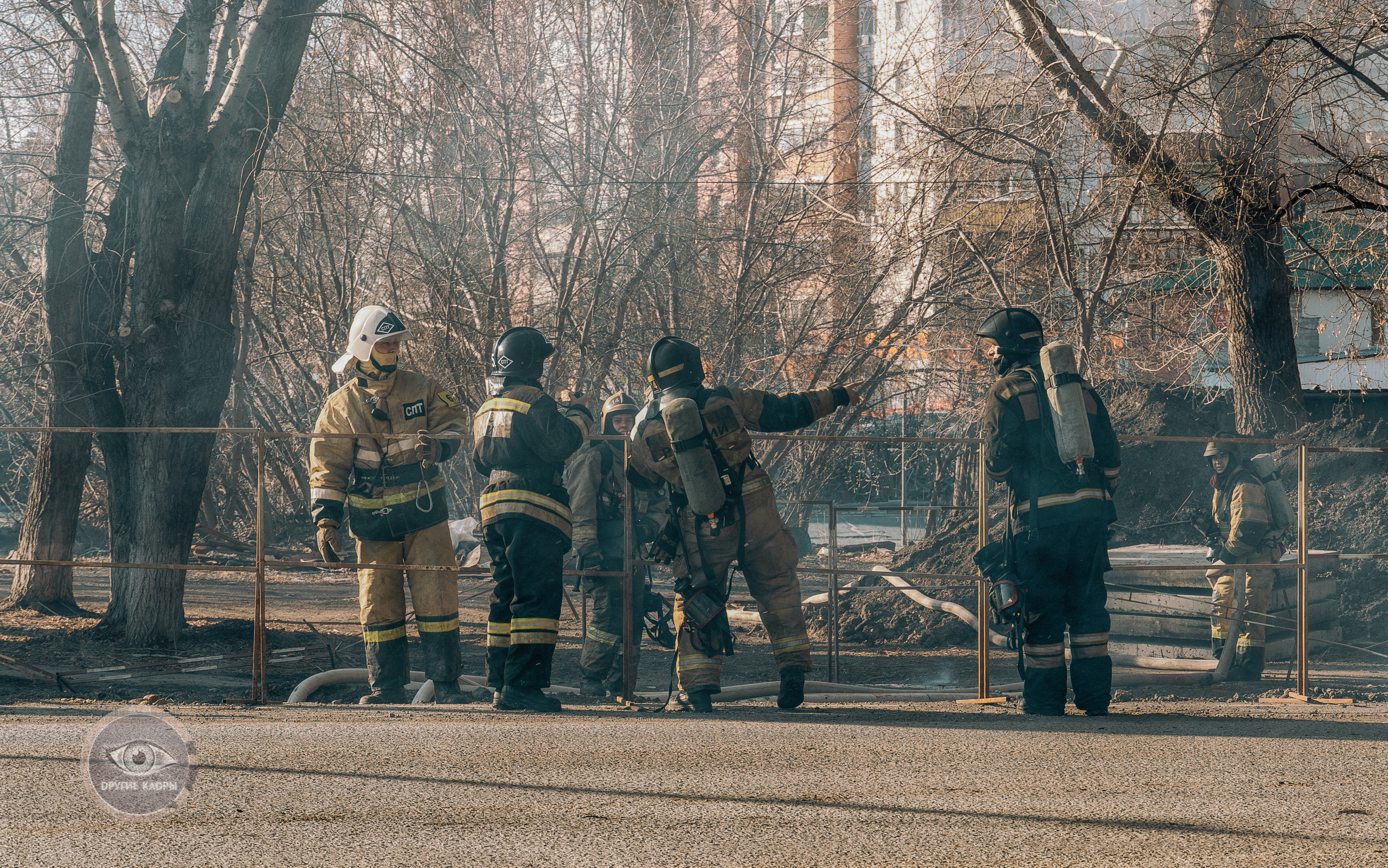 Пожар на улице Холодильной в Тюмени