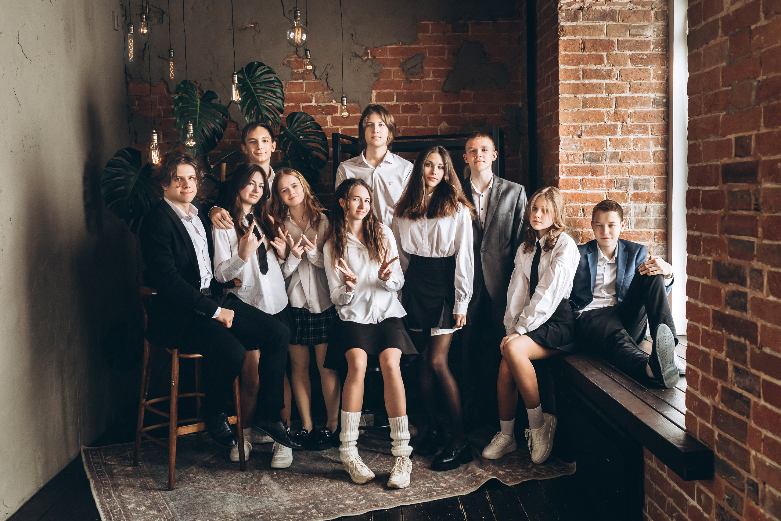 Выпускной класс на альбомы в студии. Портретный и семейный фотограф в Саратове Елена Шустова