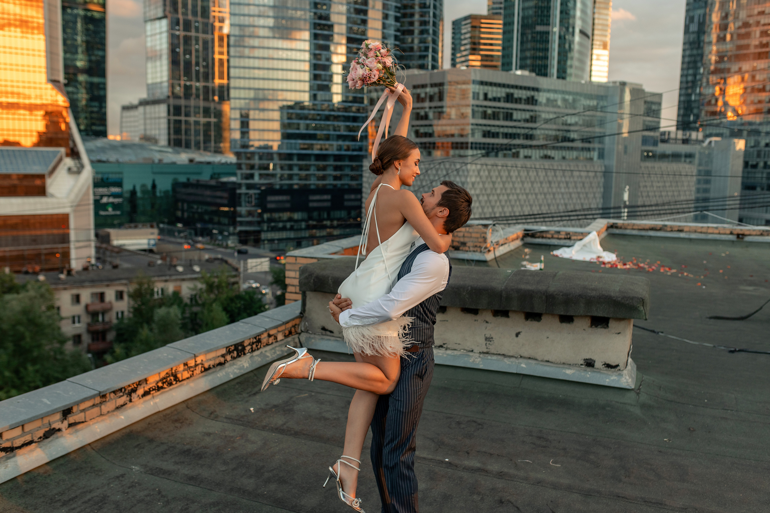 Свадьба. Москва Сити. Семейный и детский фотограф Елена Алёхина