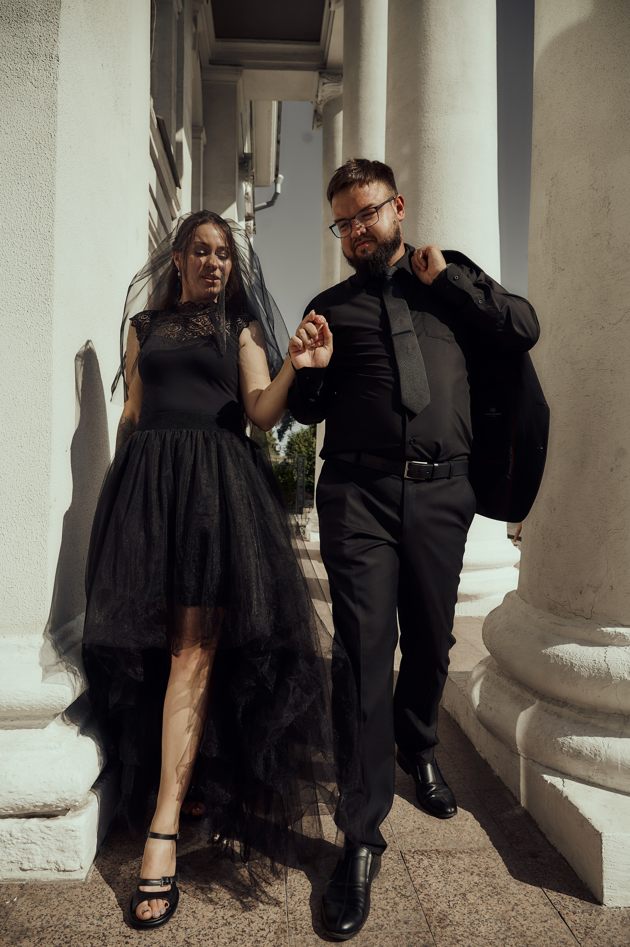 Свадебная фотосессия в Туле в черном. Свадебный фотограф в Туле Никита Беляев
