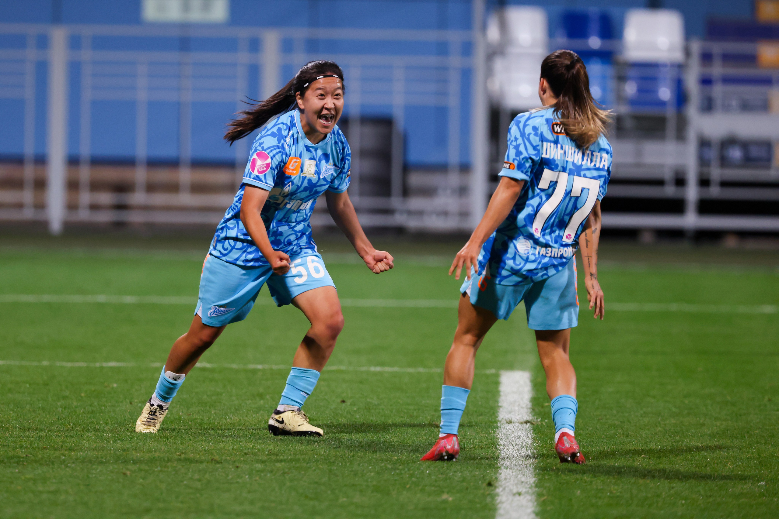 ЖФК «Зенит» — ЖФК «Локомотив» Москва Winline Кубок России 13.09.2025. Спортивный и репортажный фотограф Антон Тереханов