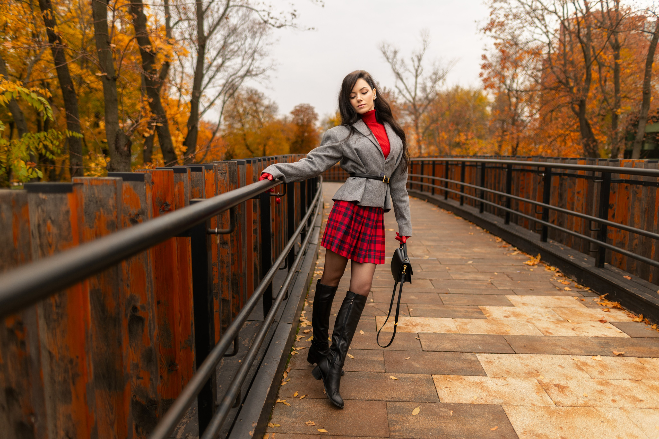 Фотосет с Екатериной в парке на осеннюю тему для «себя»