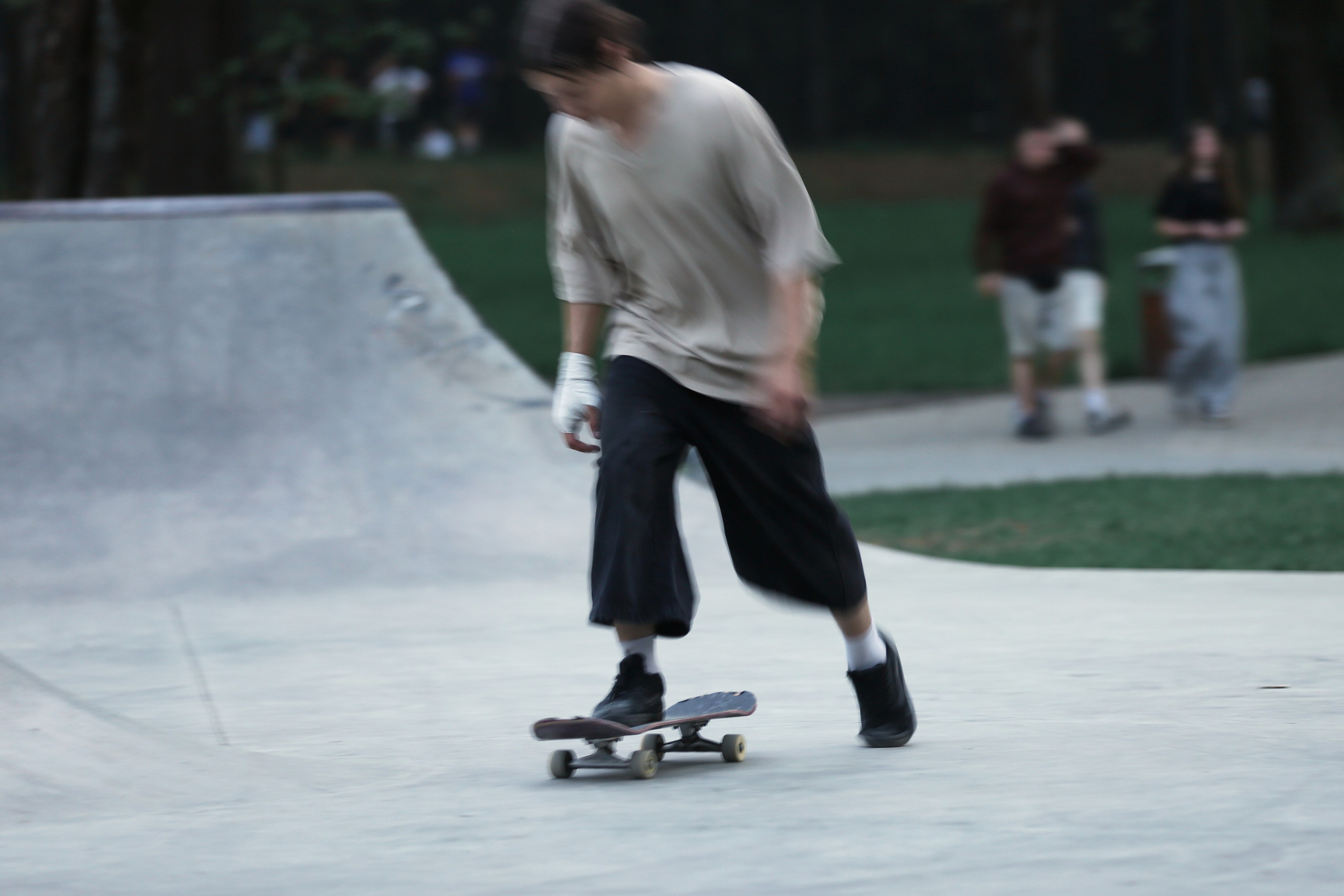 Blue hour in a skatepark. Фотограф Антонина Гудкова