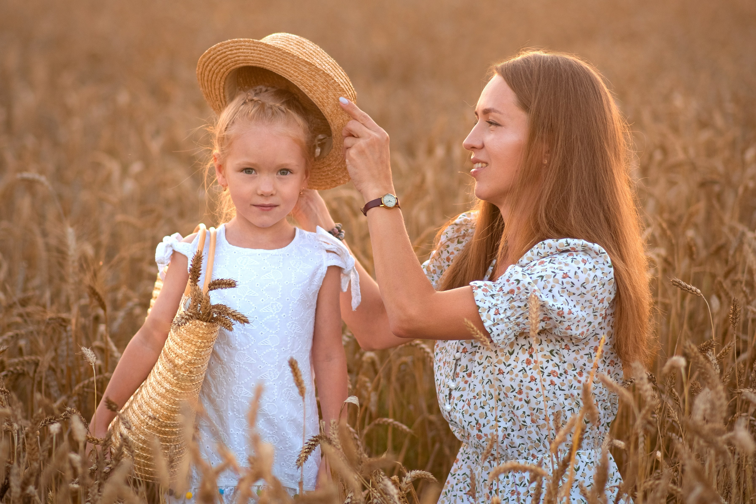 Семейная фотосессия в пшеничном поле. Семейный и детский фотограф в Туле Светлана Воронкова