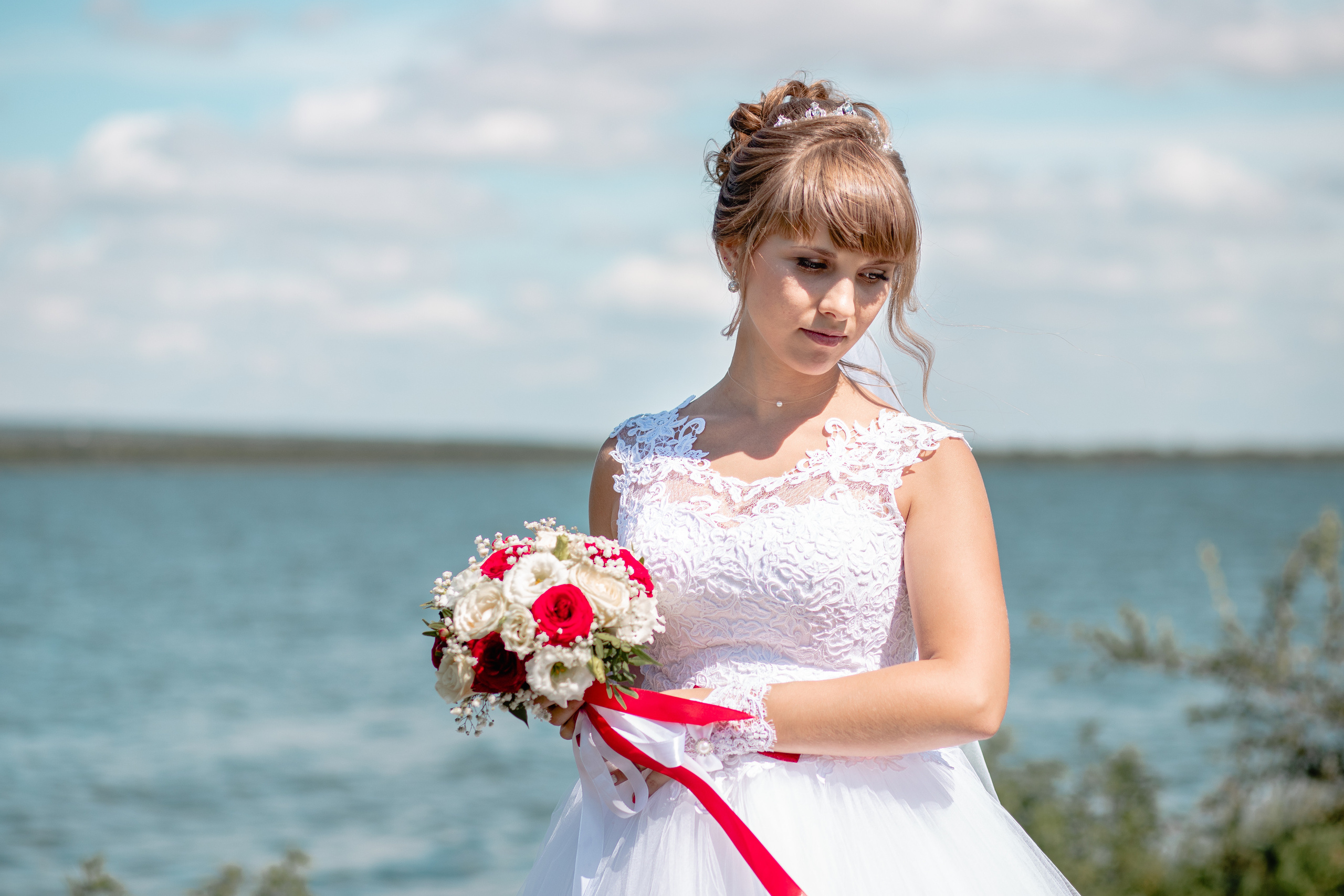 Свадьба Олега и Анастасии. Морские свадебные снимки в Курчатове. Семейный и свадебный фотограф в Курске Юлия Годунова