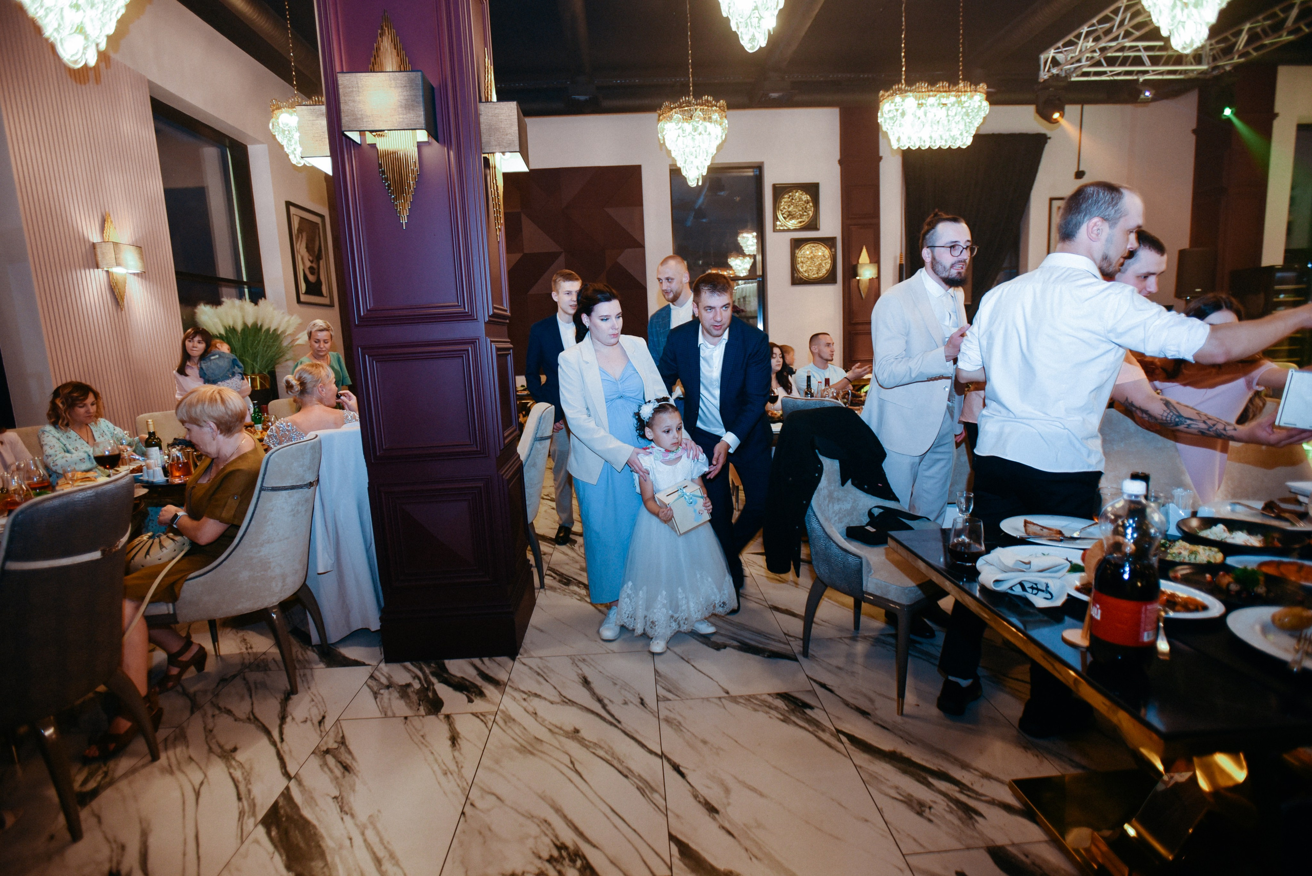 Виктор и Ангелина Банкет на 100 гостей Ресторан Segreto. Фотограф Лола Волна, город Москва