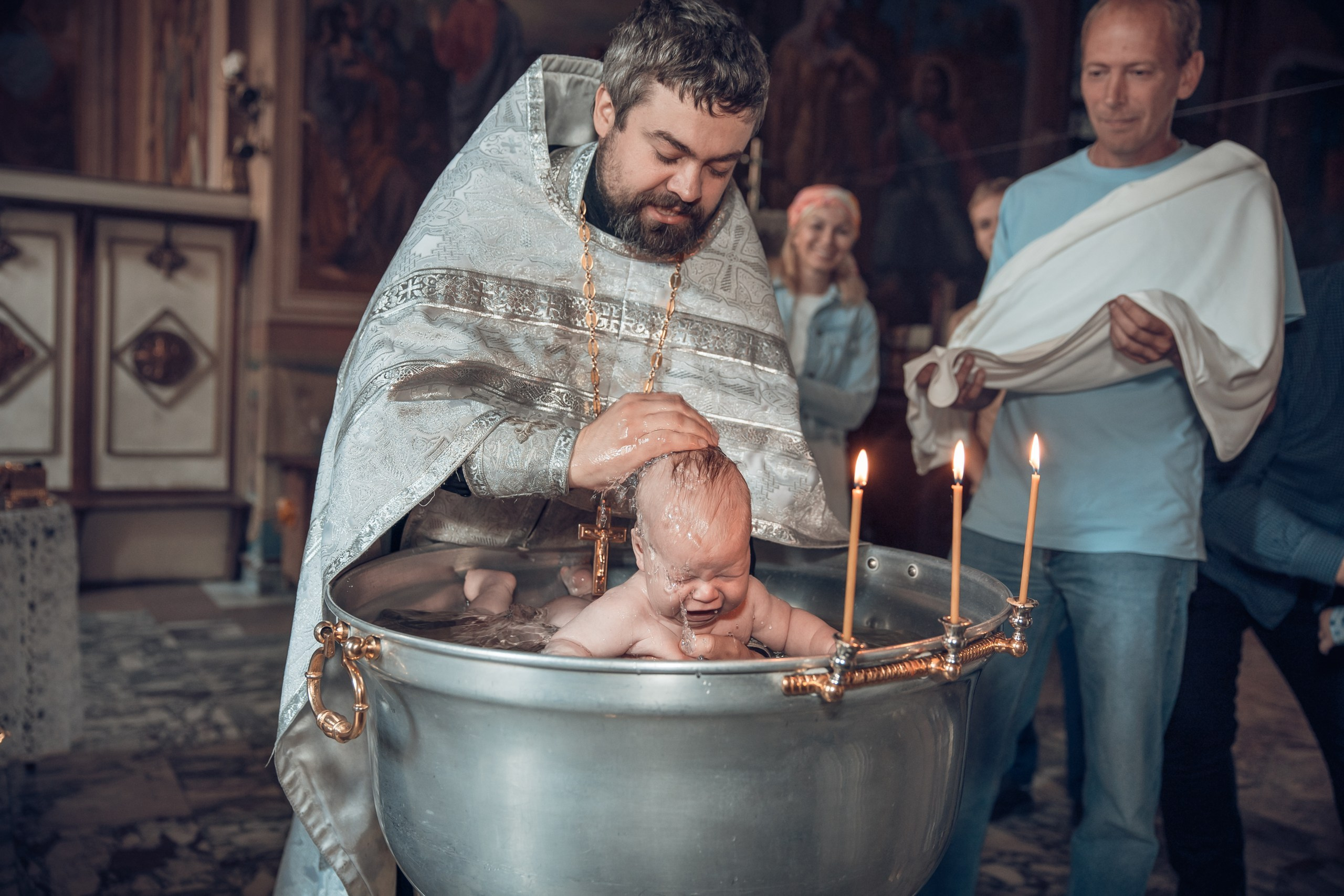 Таинство крещения. Семейный и детский фотограф в Москве Орешина Юлия