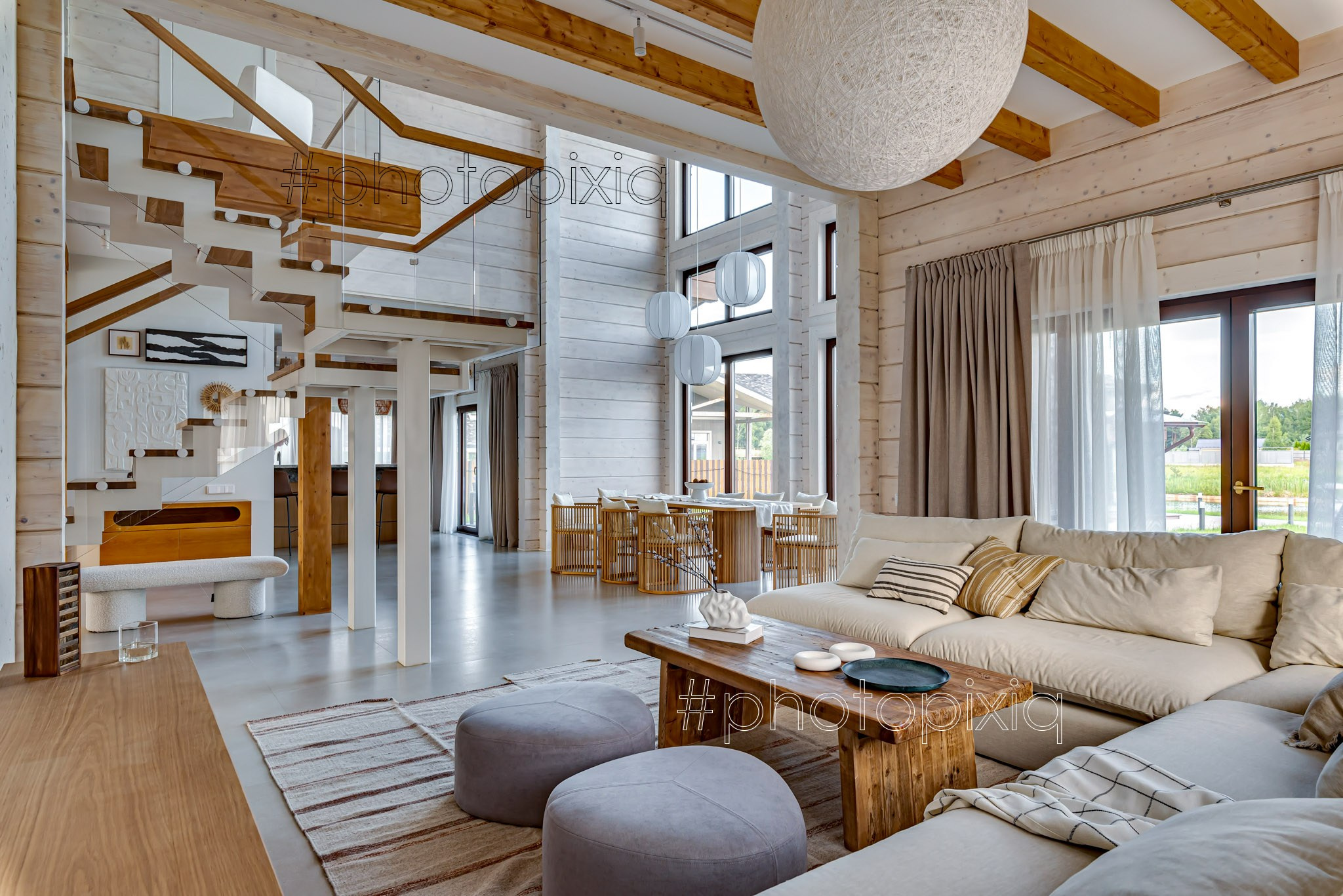 Съёмка загородного дома на Волге. Интерьерная съёмка и виртуальные туры — Интерьерный фотограф Кузнецов Сергей (photopixiq)