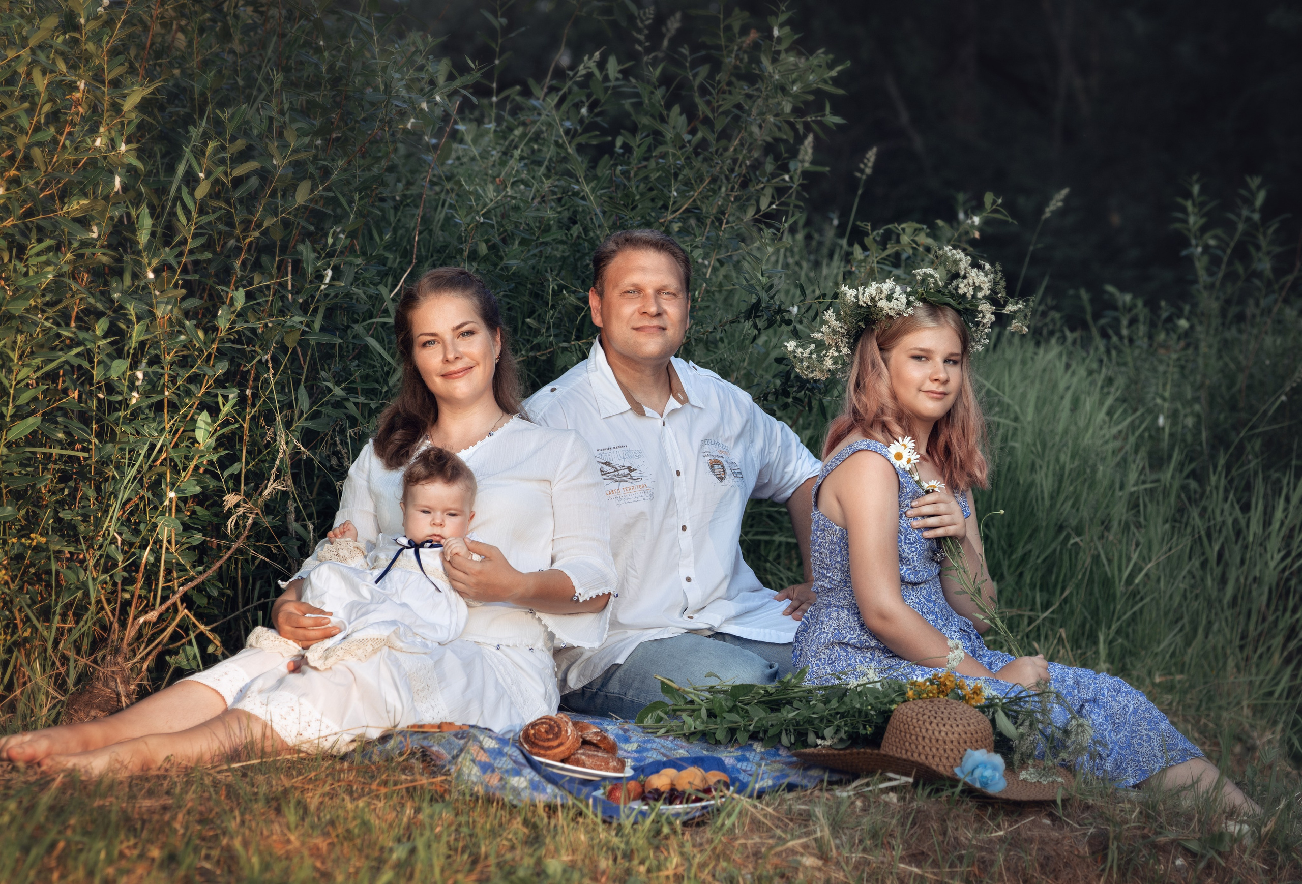 Летняя семейная фотосессия на природе. Фотограф в Москве Мухина Ирина