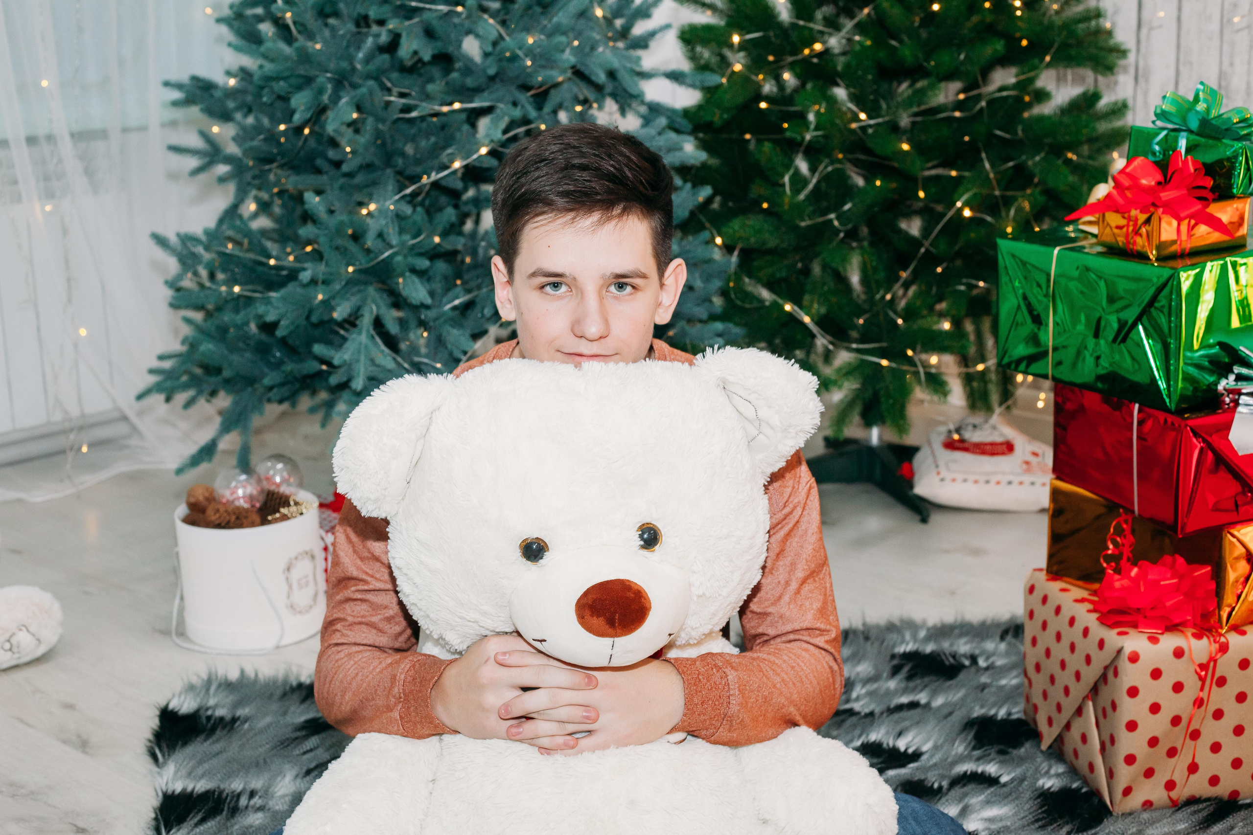 Школьники В Новогодней студии. Фотограф Бурятия. Печать фотокниг