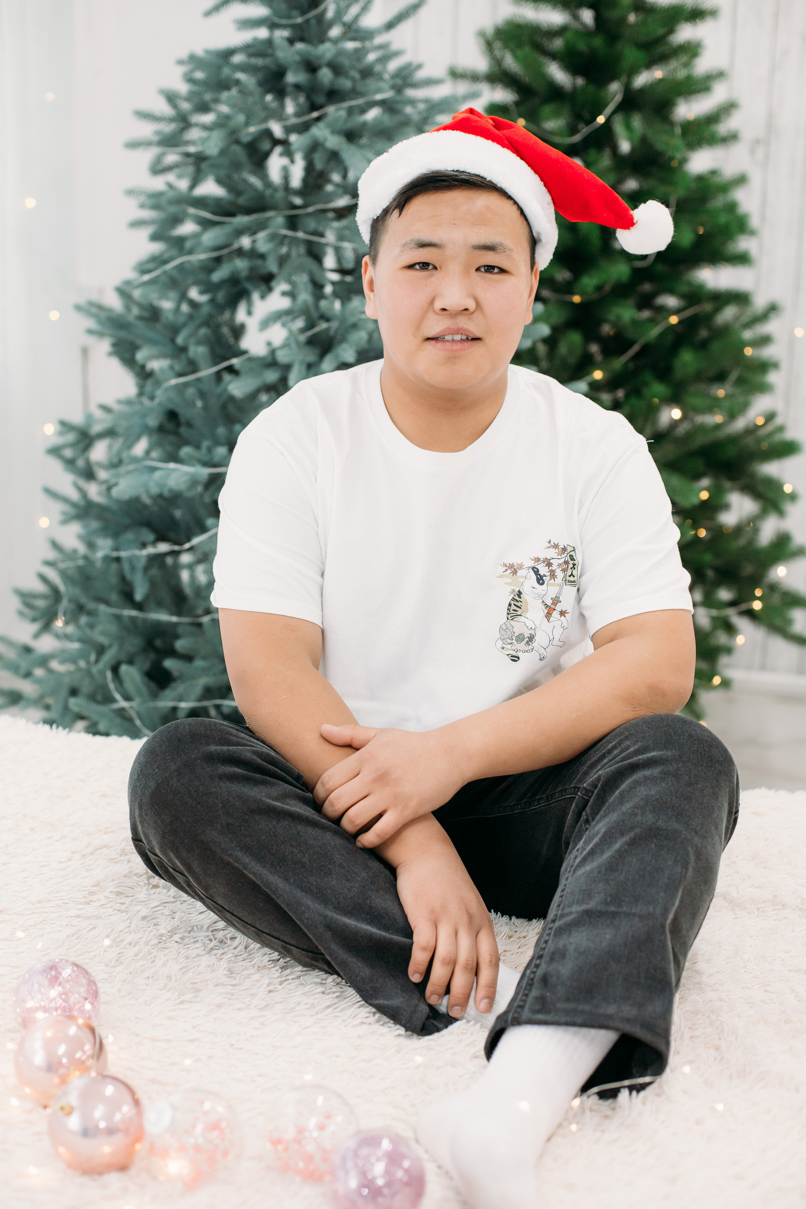 Школьники В Новогодней студии. Фотограф Бурятия. Печать фотокниг