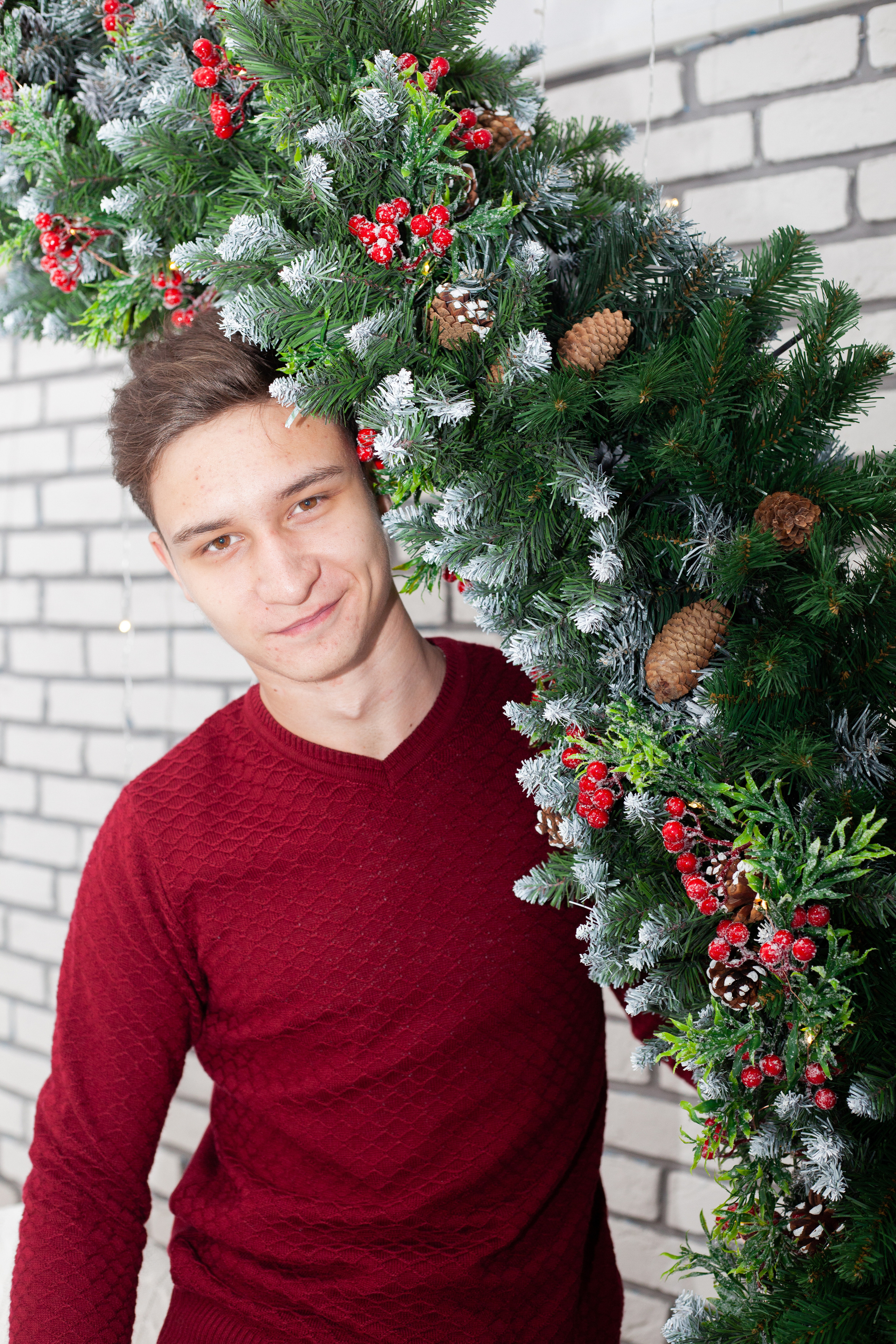 Школьники В Новогодней студии. Фотограф Бурятия. Печать фотокниг