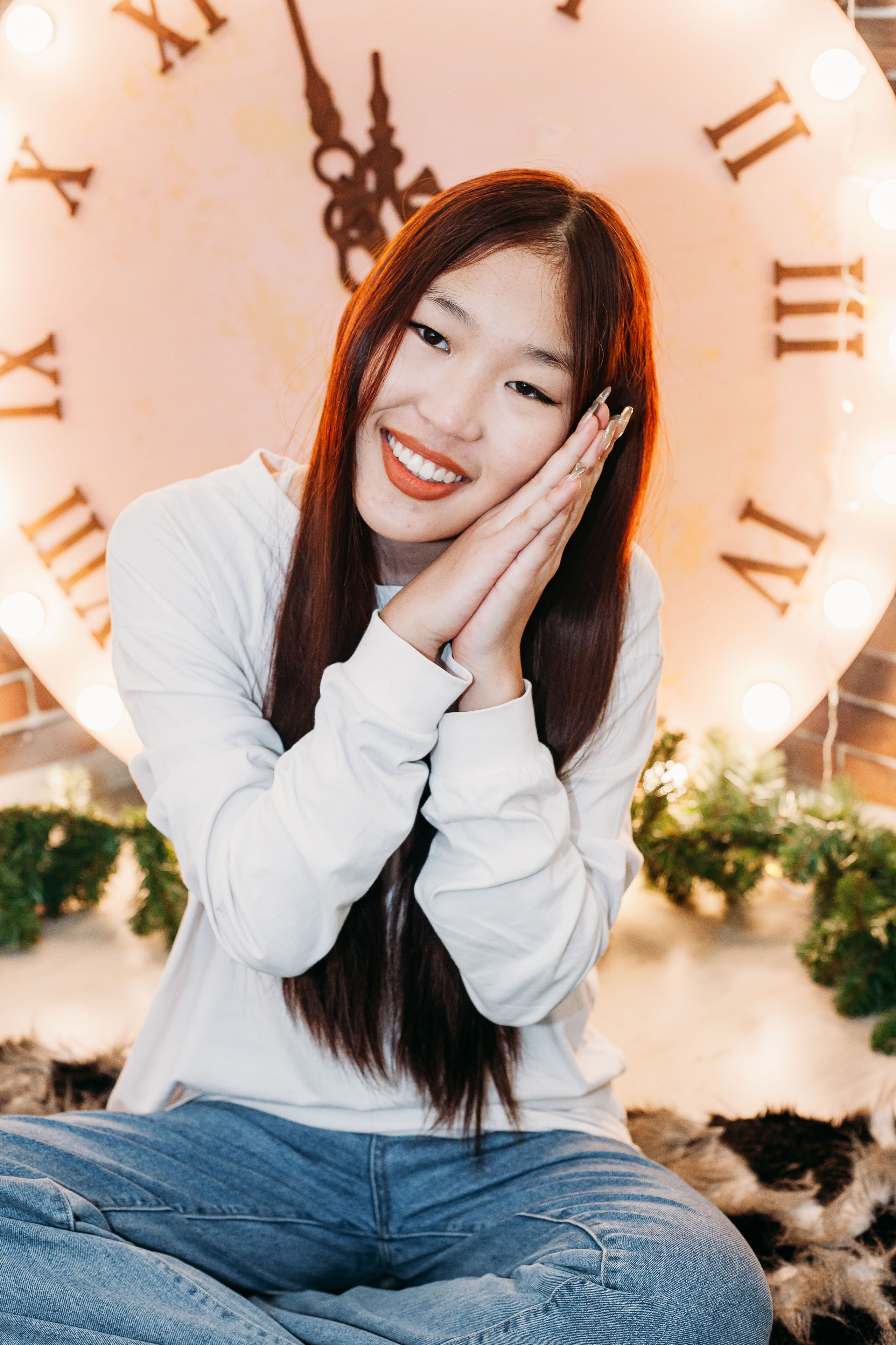 Школьники В Новогодней студии. Фотограф Бурятия. Печать фотокниг