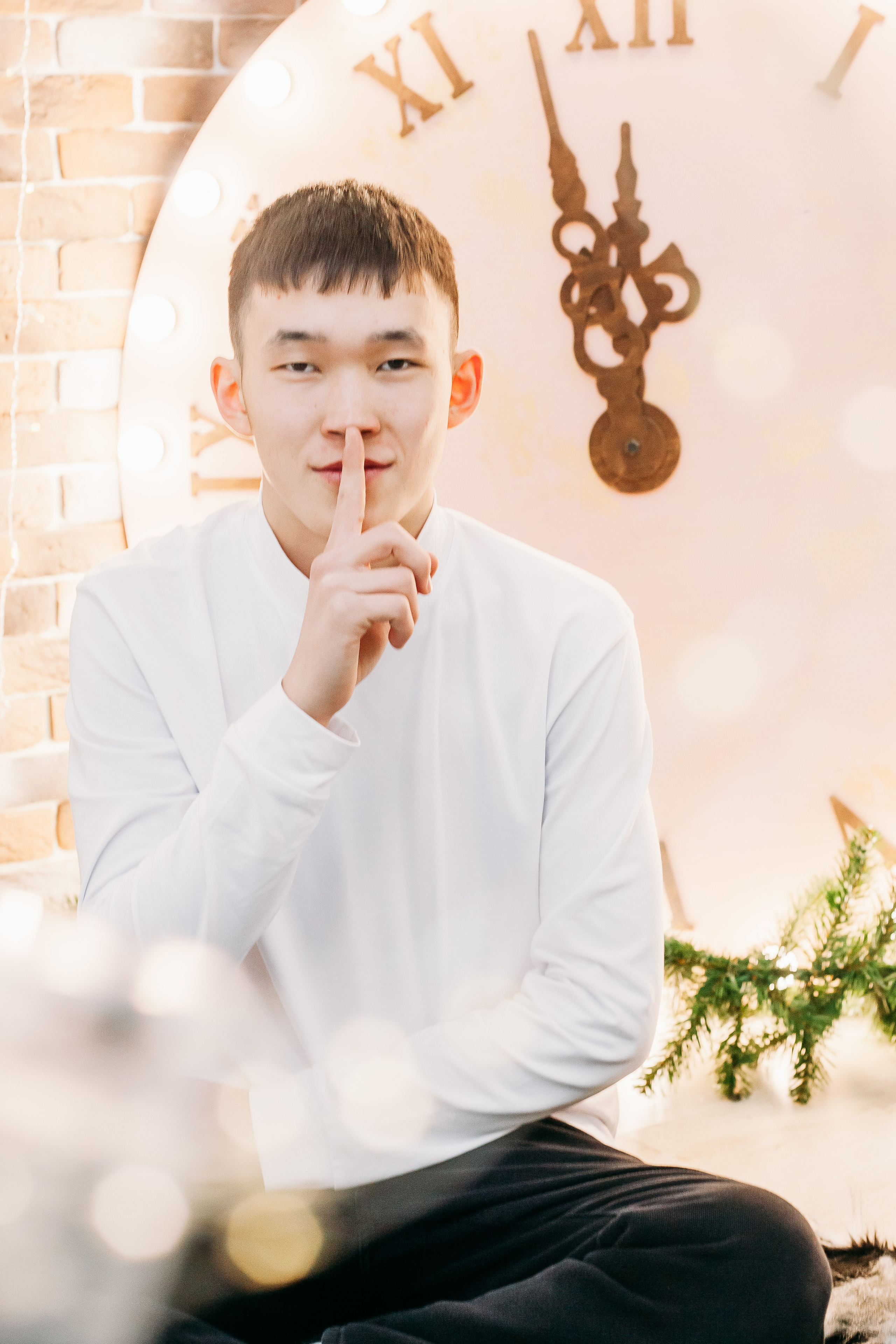 Школьники В Новогодней студии. Фотограф Бурятия. Печать фотокниг