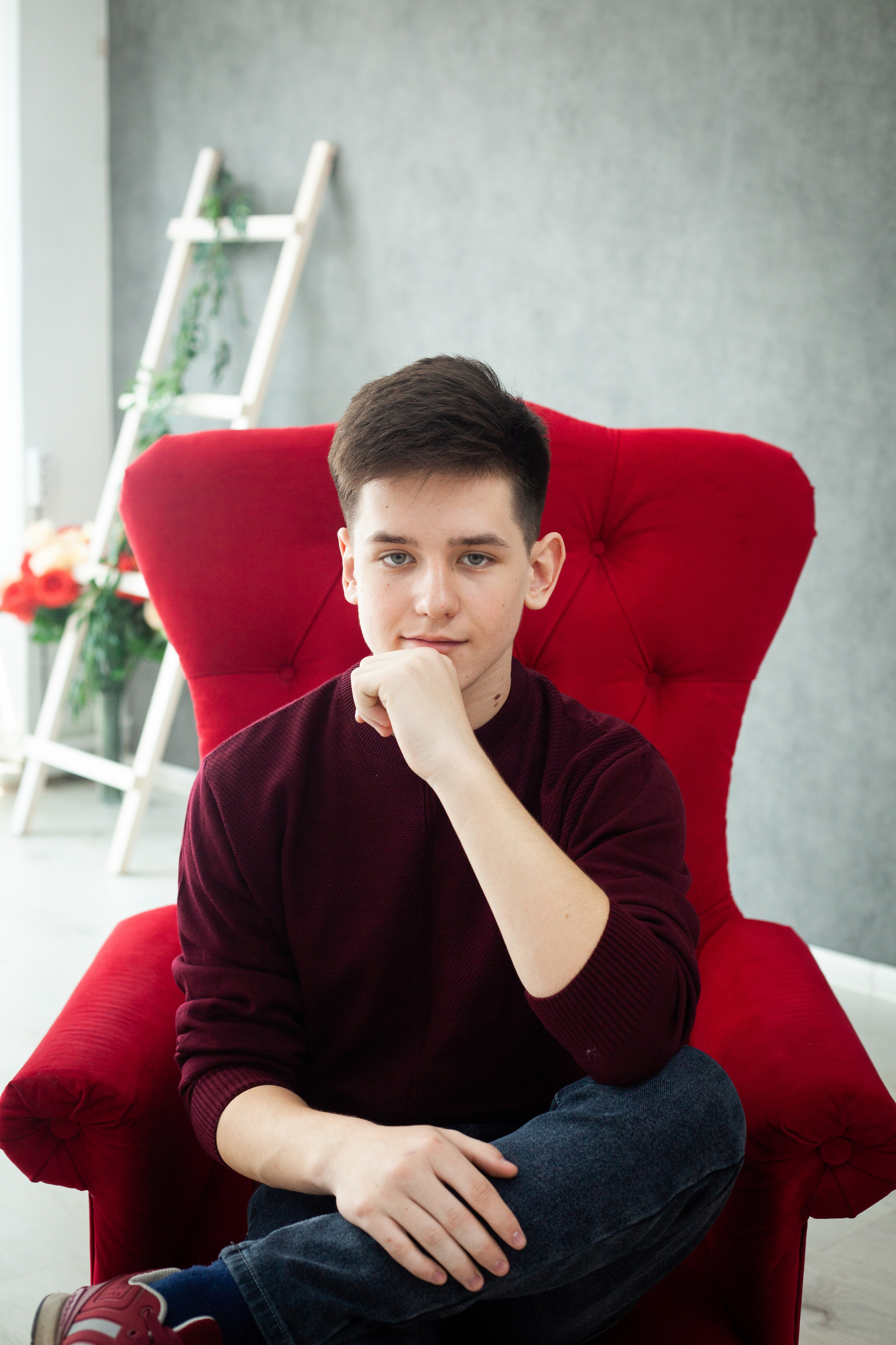 Школьники в студии. Фотограф Бурятия. Печать фотокниг