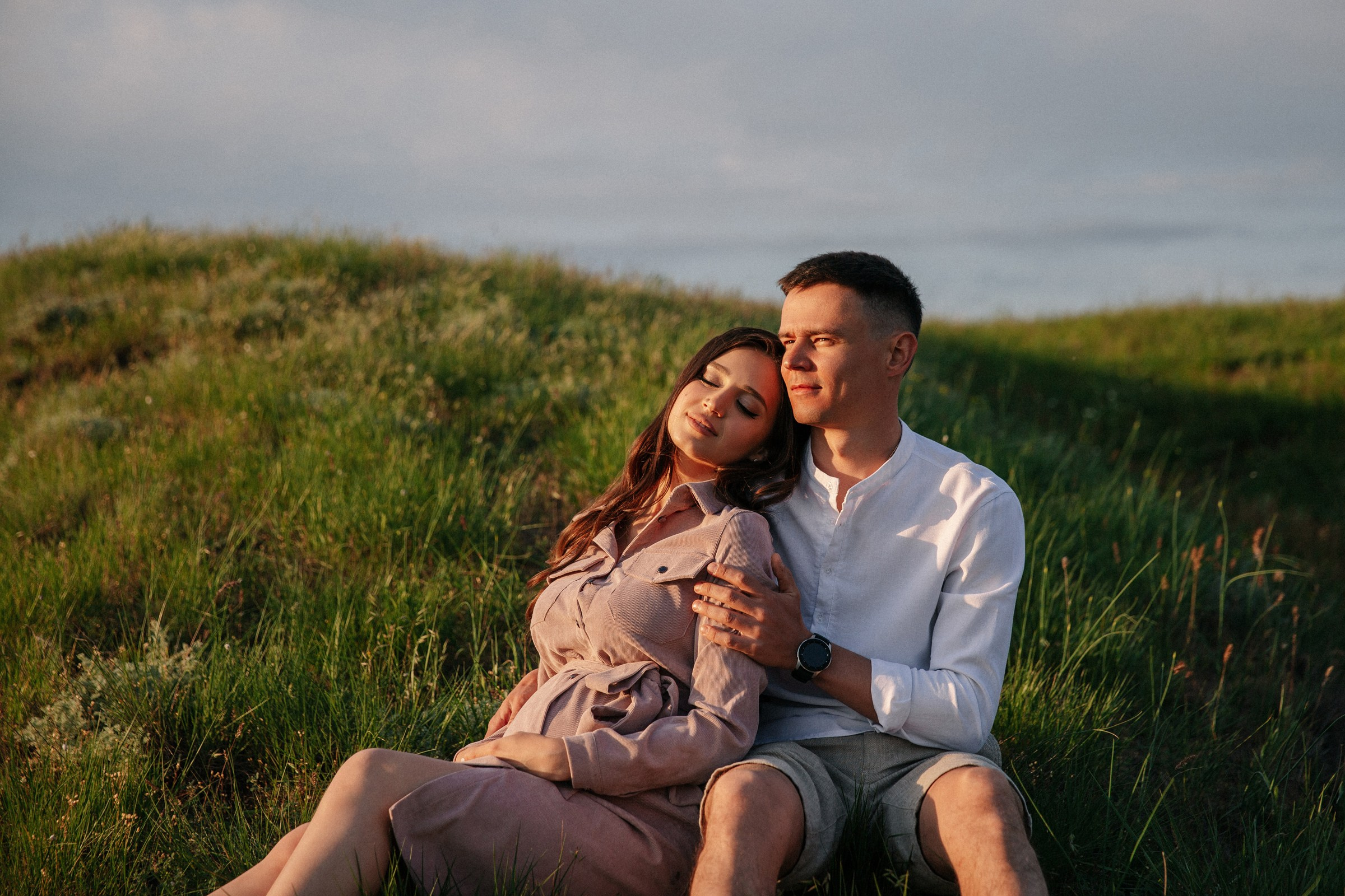 Съемка в ожидании с мужем на закате. Свадебный фотограф и видеограф Краснодар, Ростов, Сочи, Новороссийск