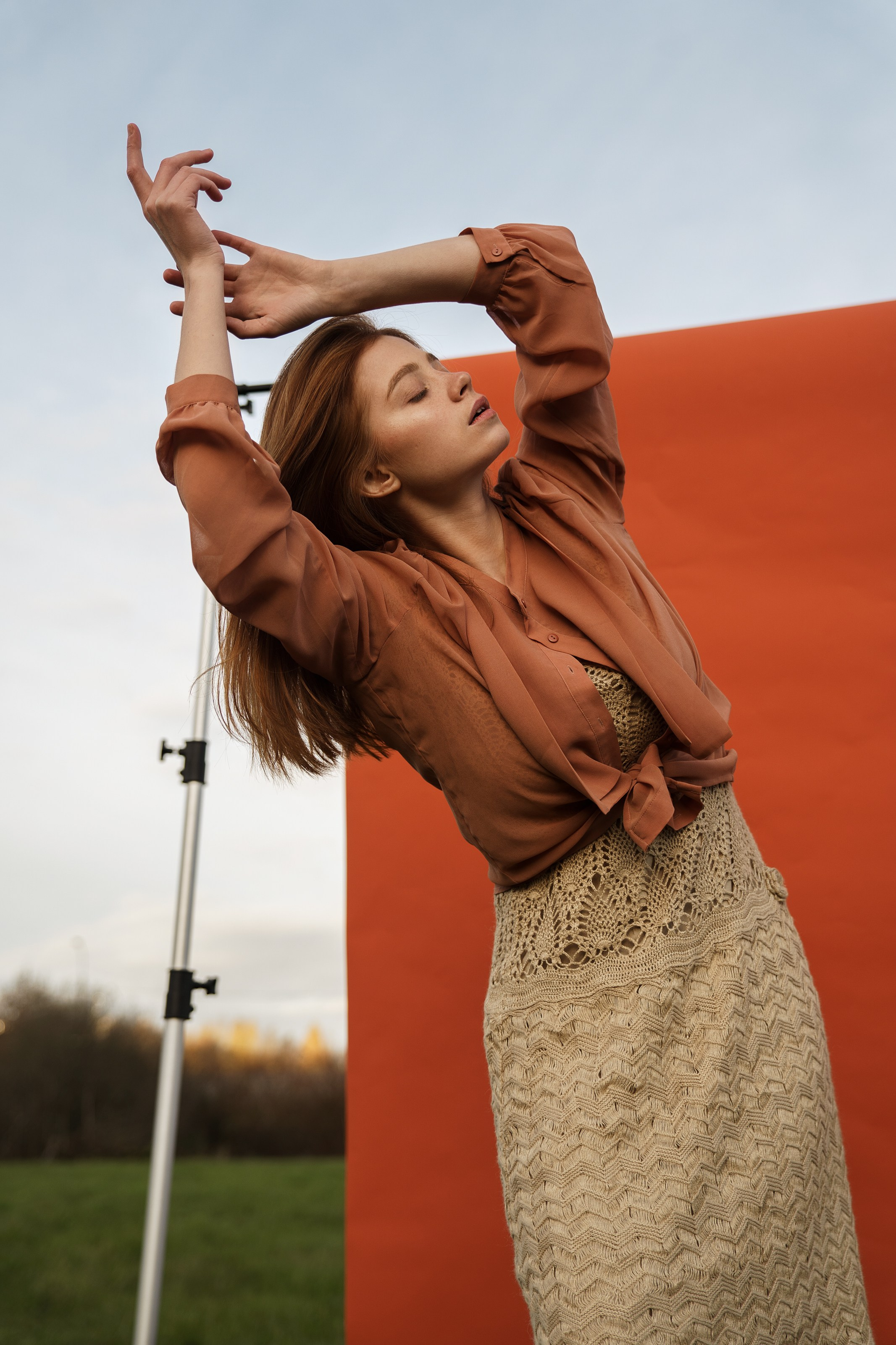 Диана. Осень. Поле. Свадебный фотограф в СПб Сергей Малиновский